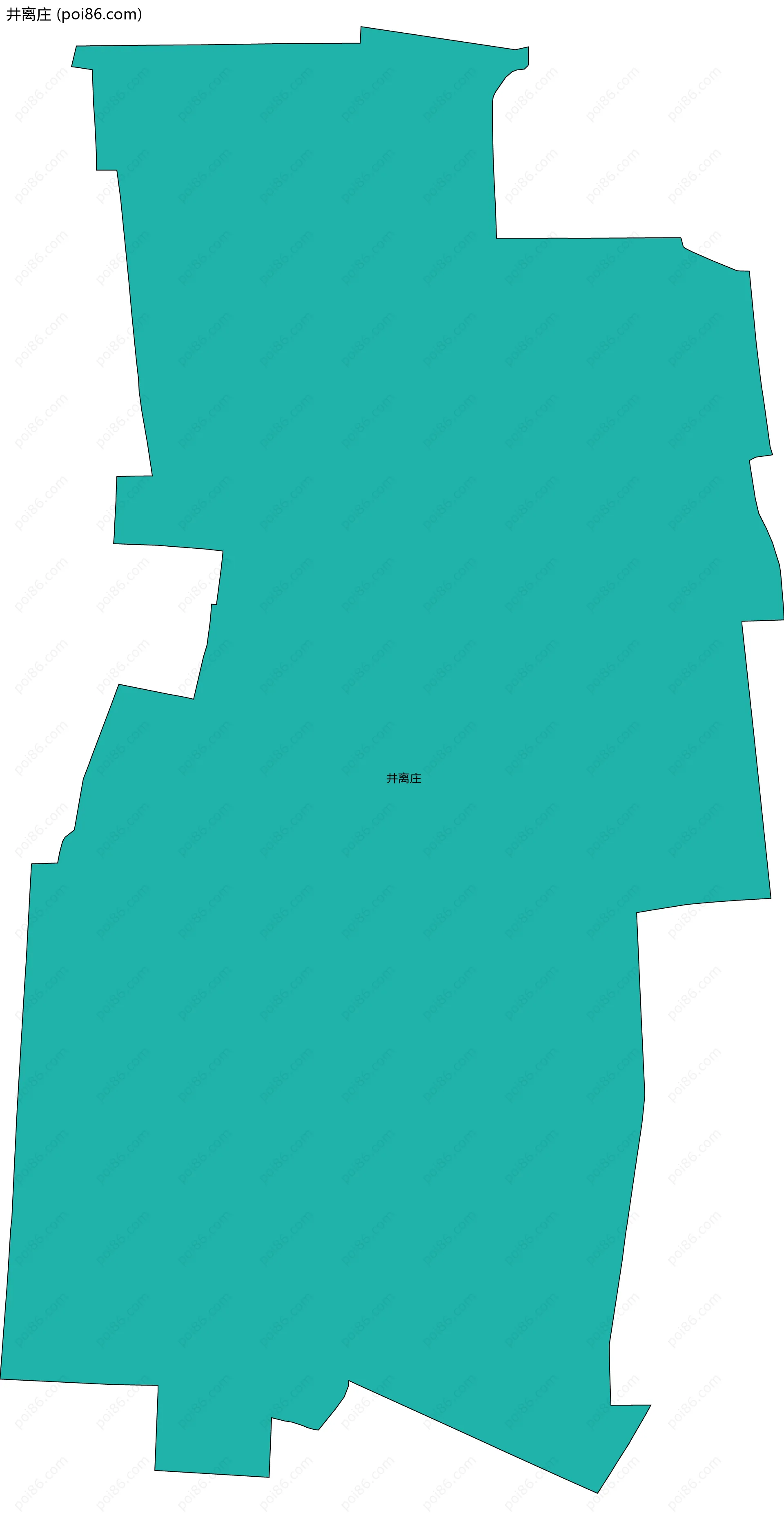井离庄边界地图