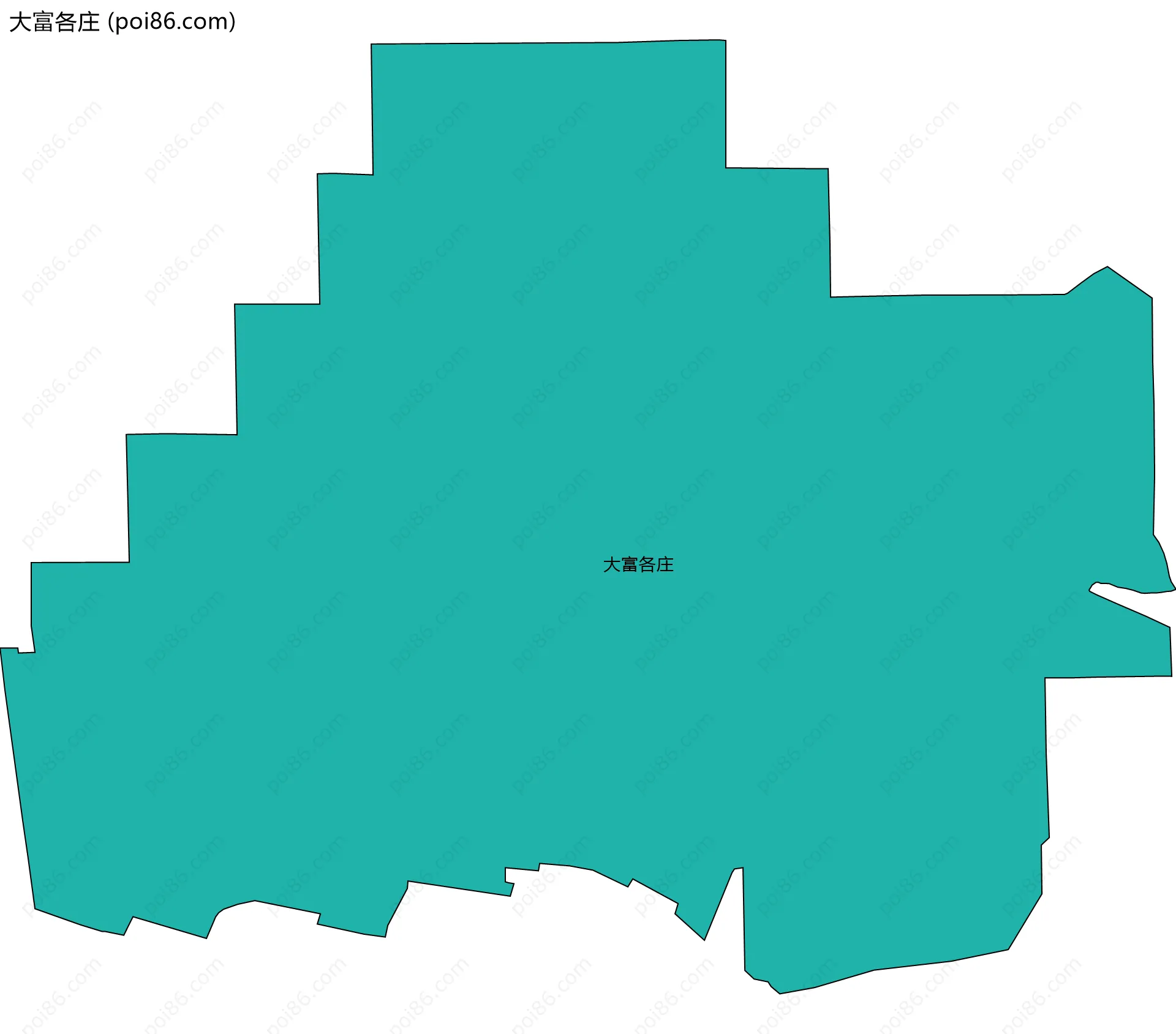 大富各庄边界地图