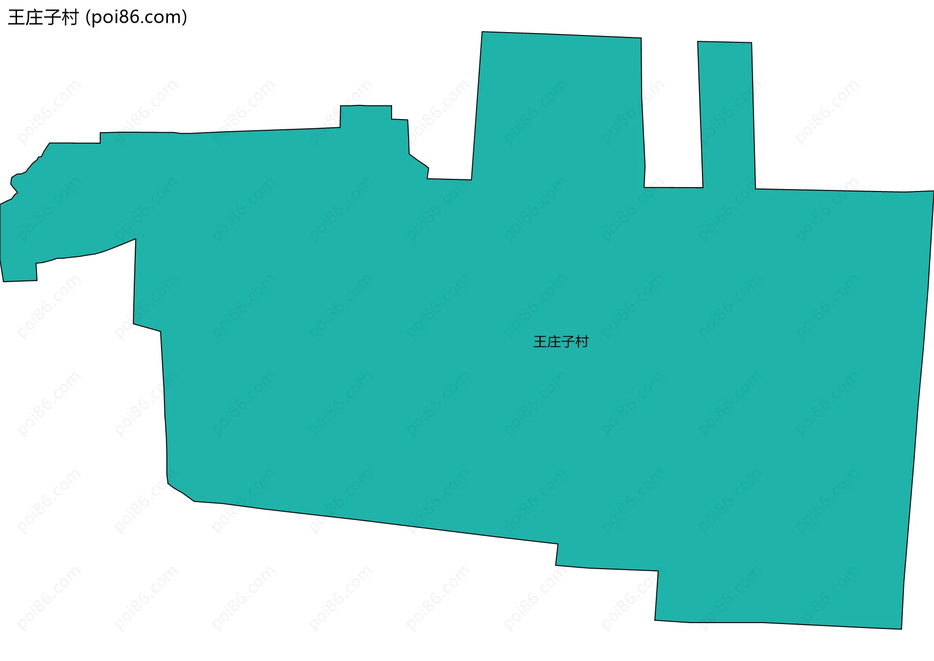王庄子村边界地图