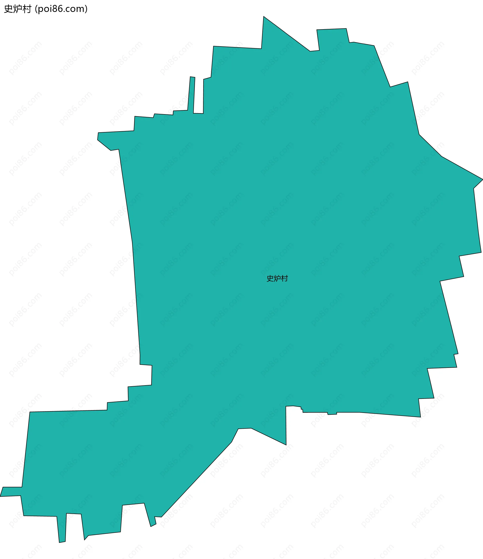 史炉村边界地图