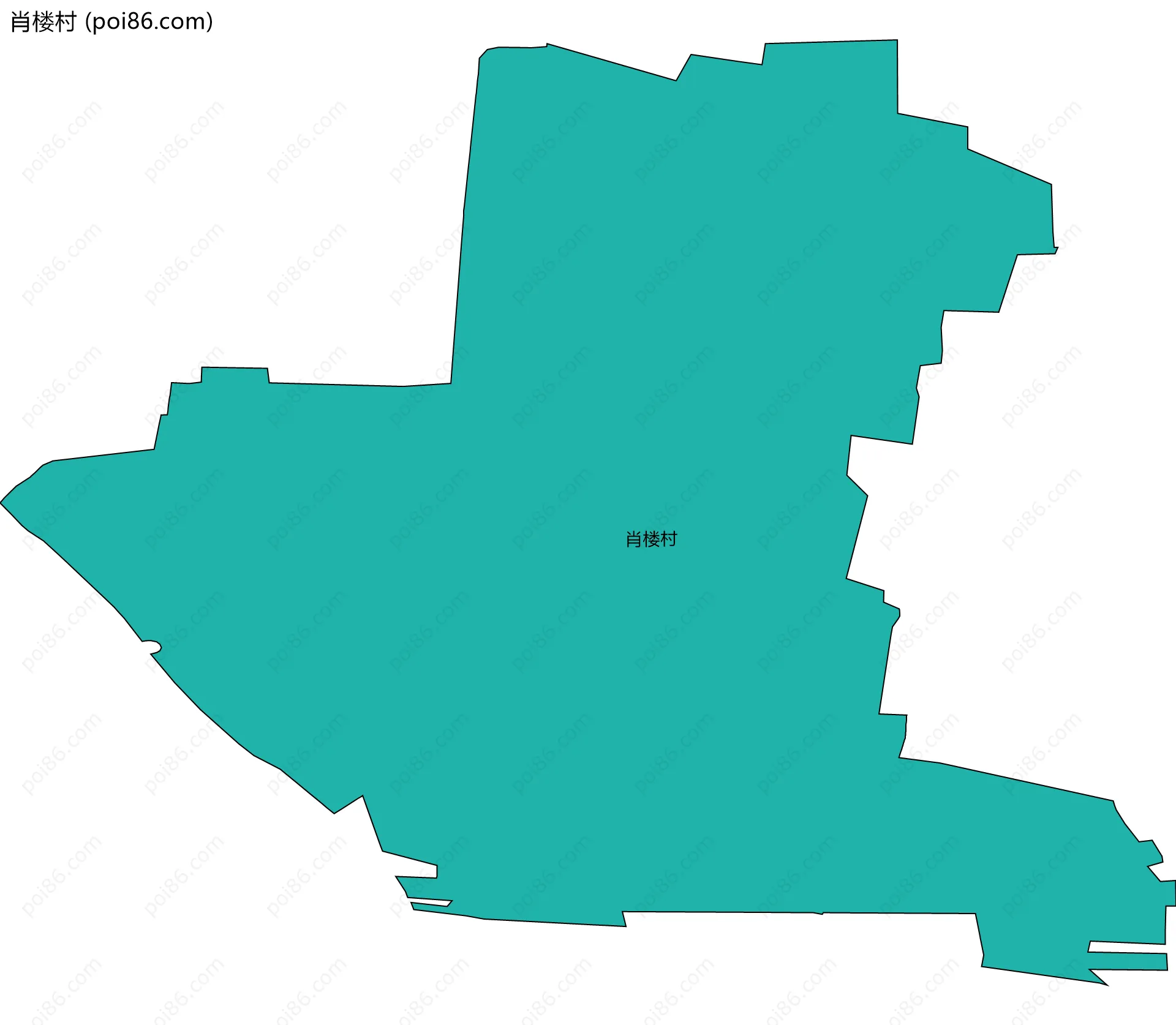 肖楼村边界地图
