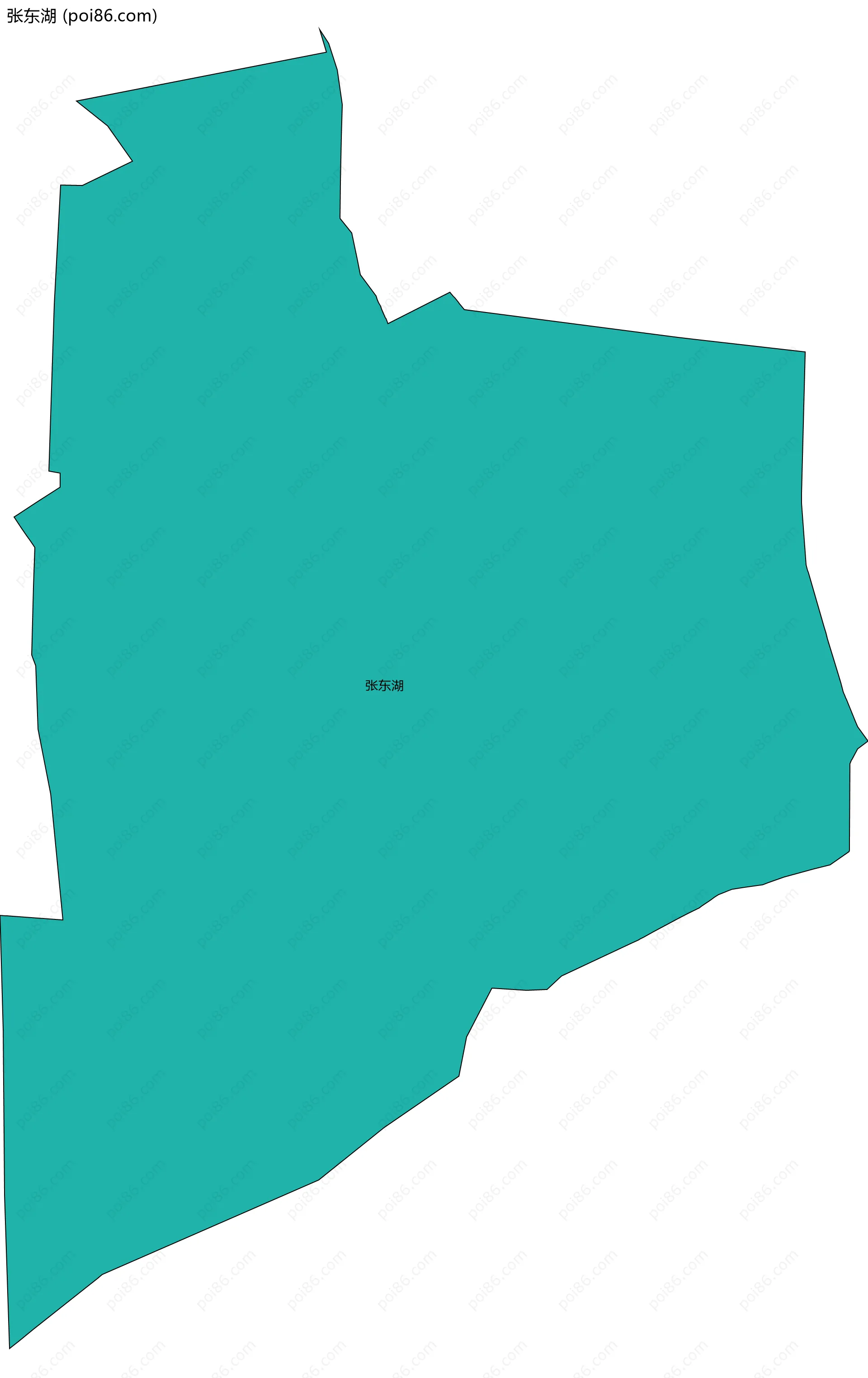 张东湖边界地图