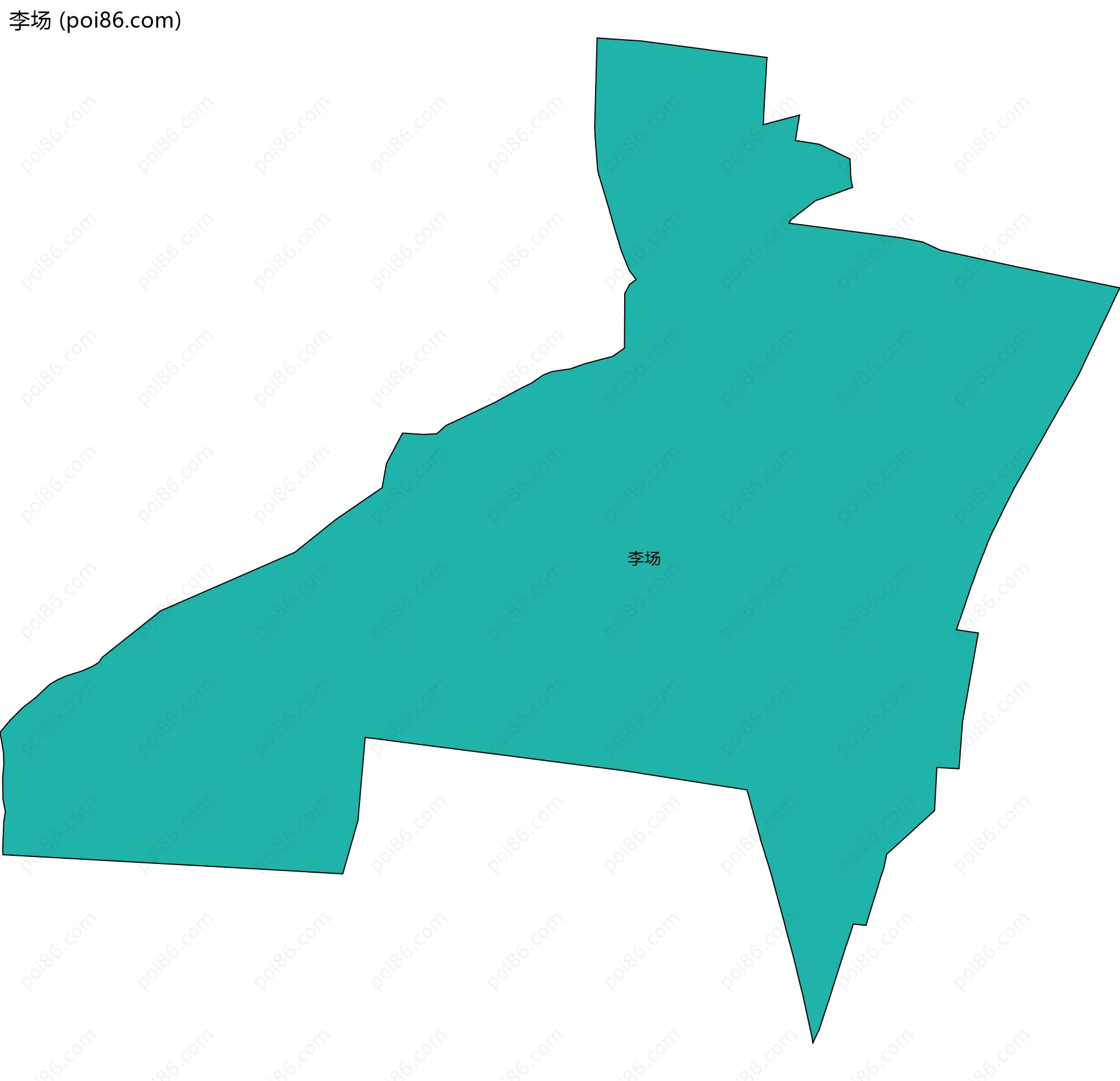 李场边界地图