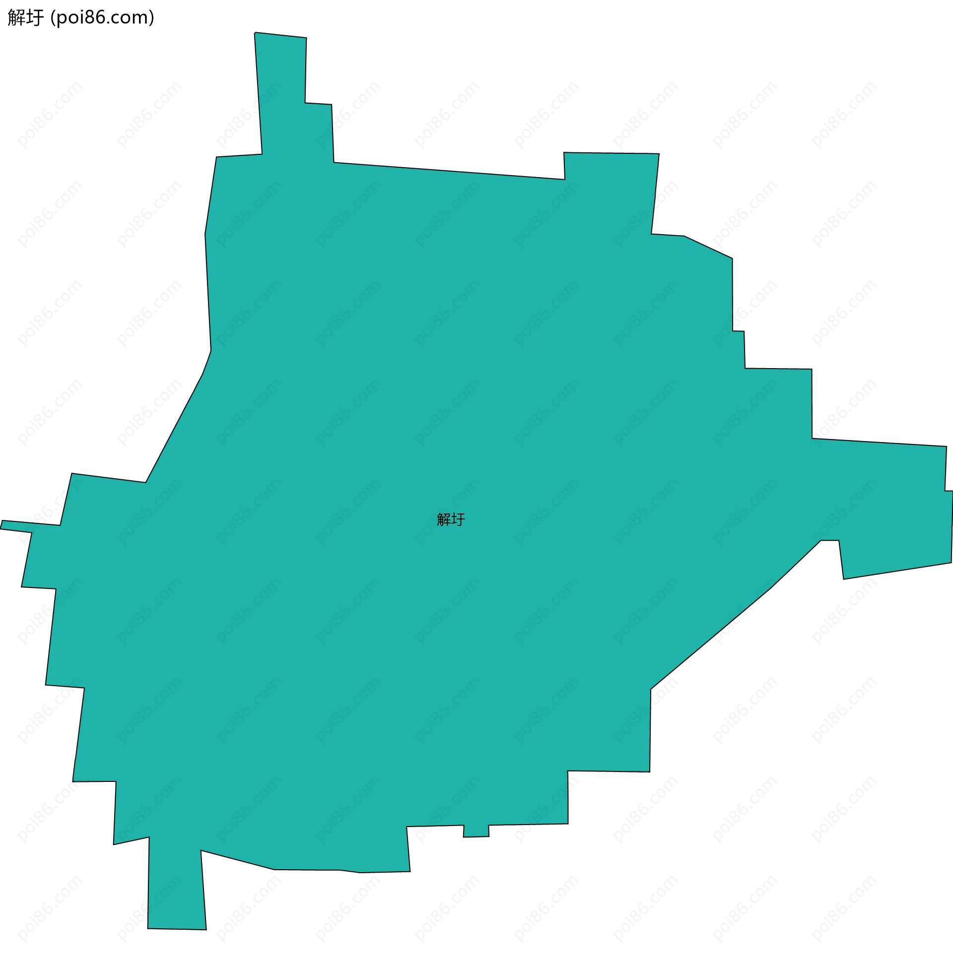 解圩边界地图