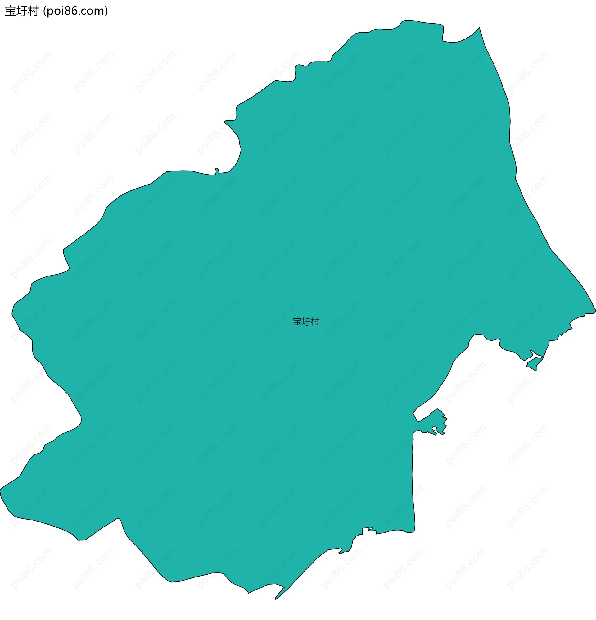 宝圩村边界地图