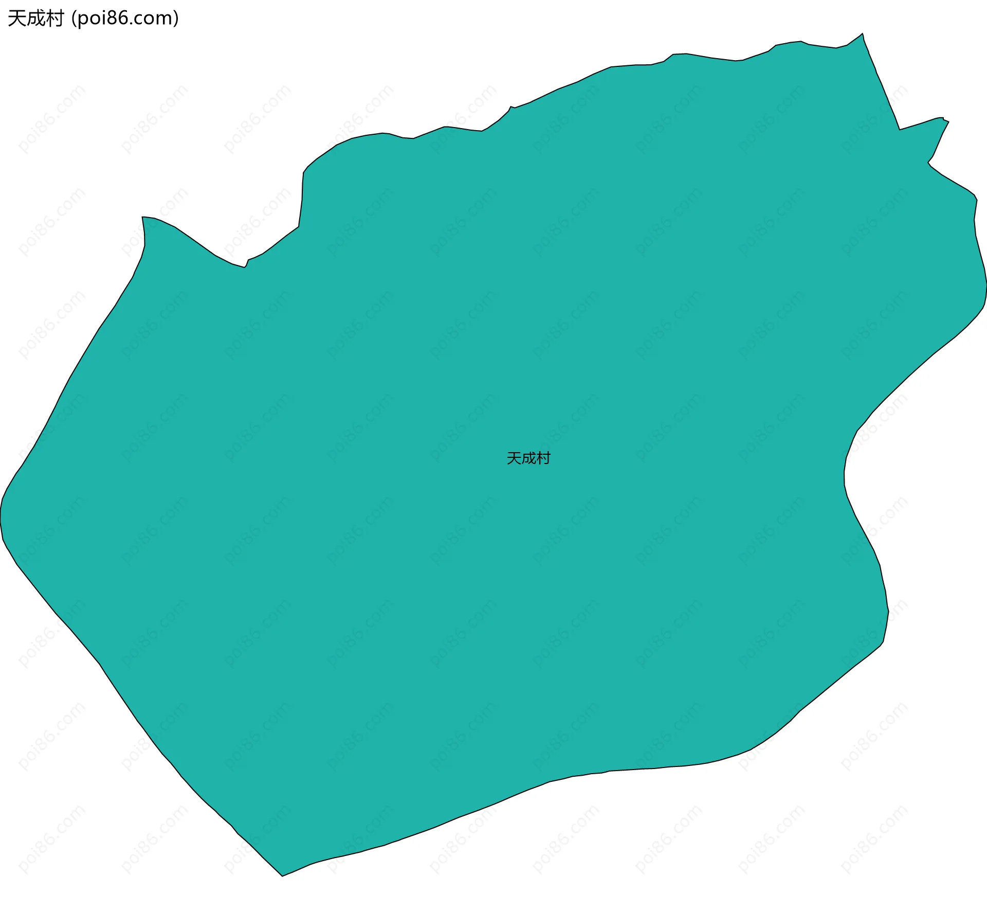 天成村边界地图
