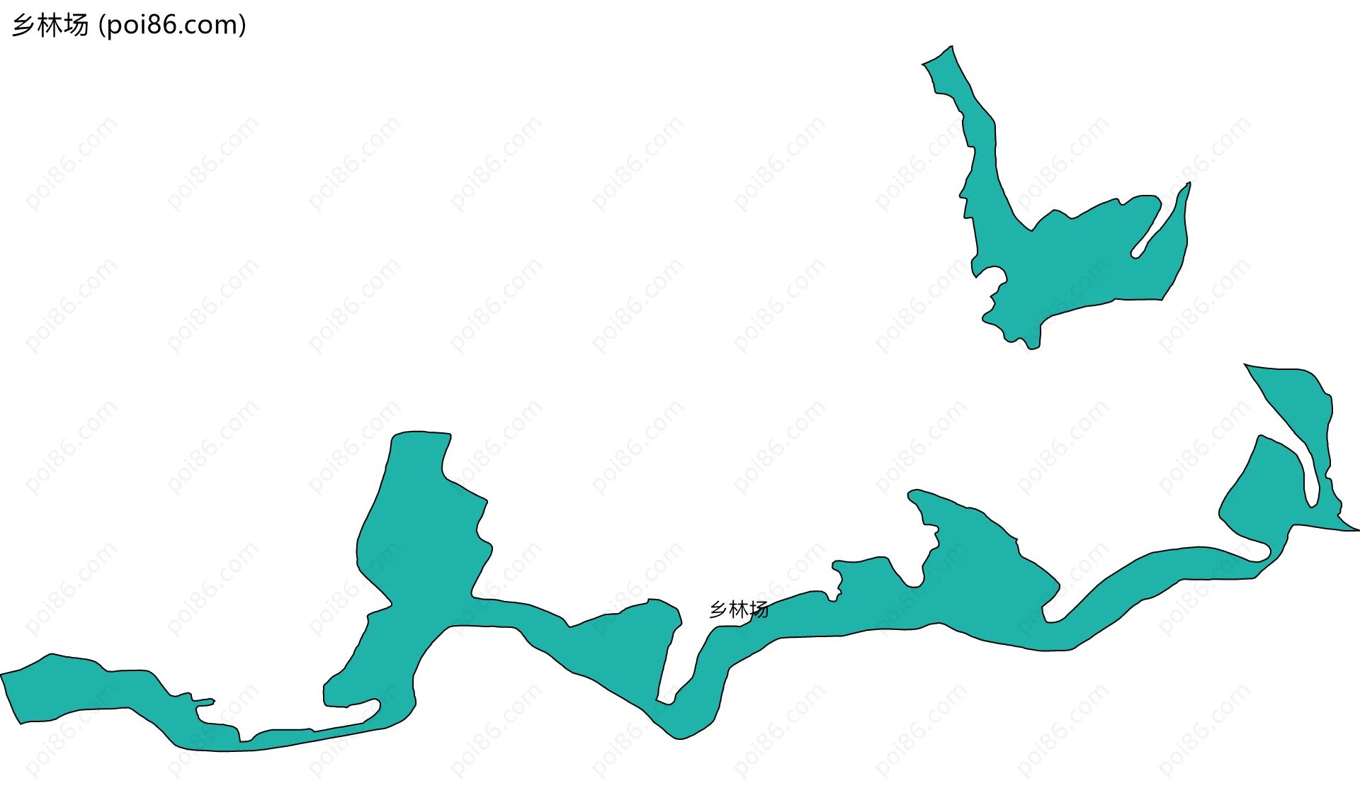 乡林场边界地图