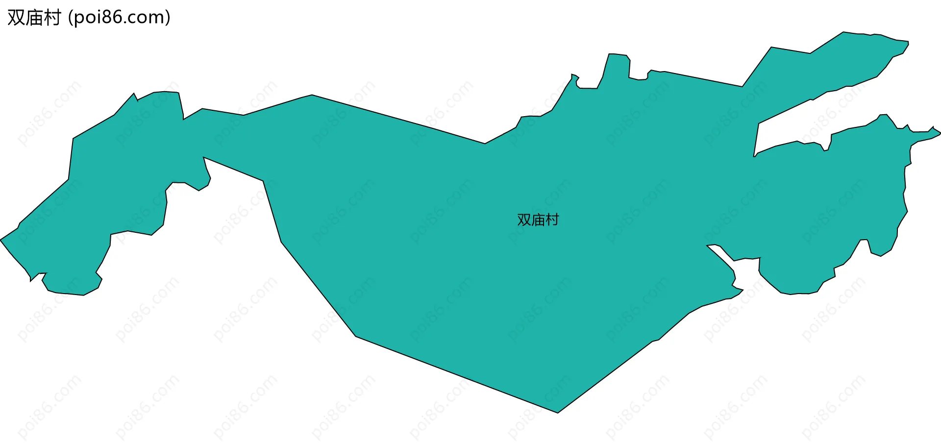 双庙村边界地图