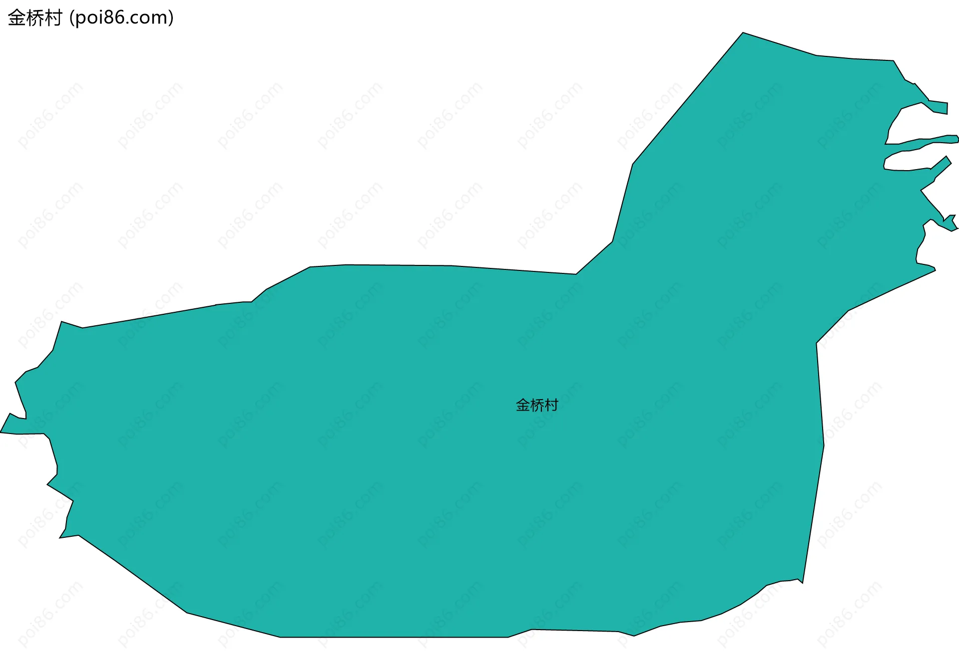 金桥村边界地图