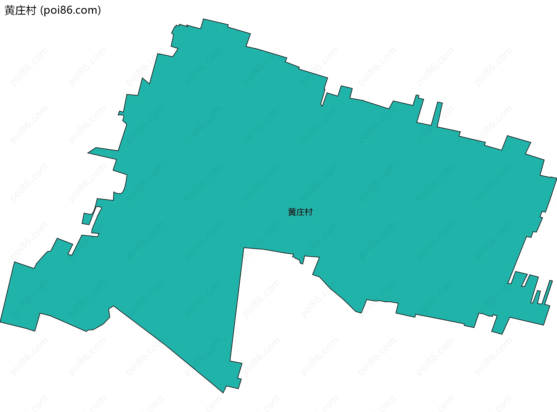 黄庄村边界地图