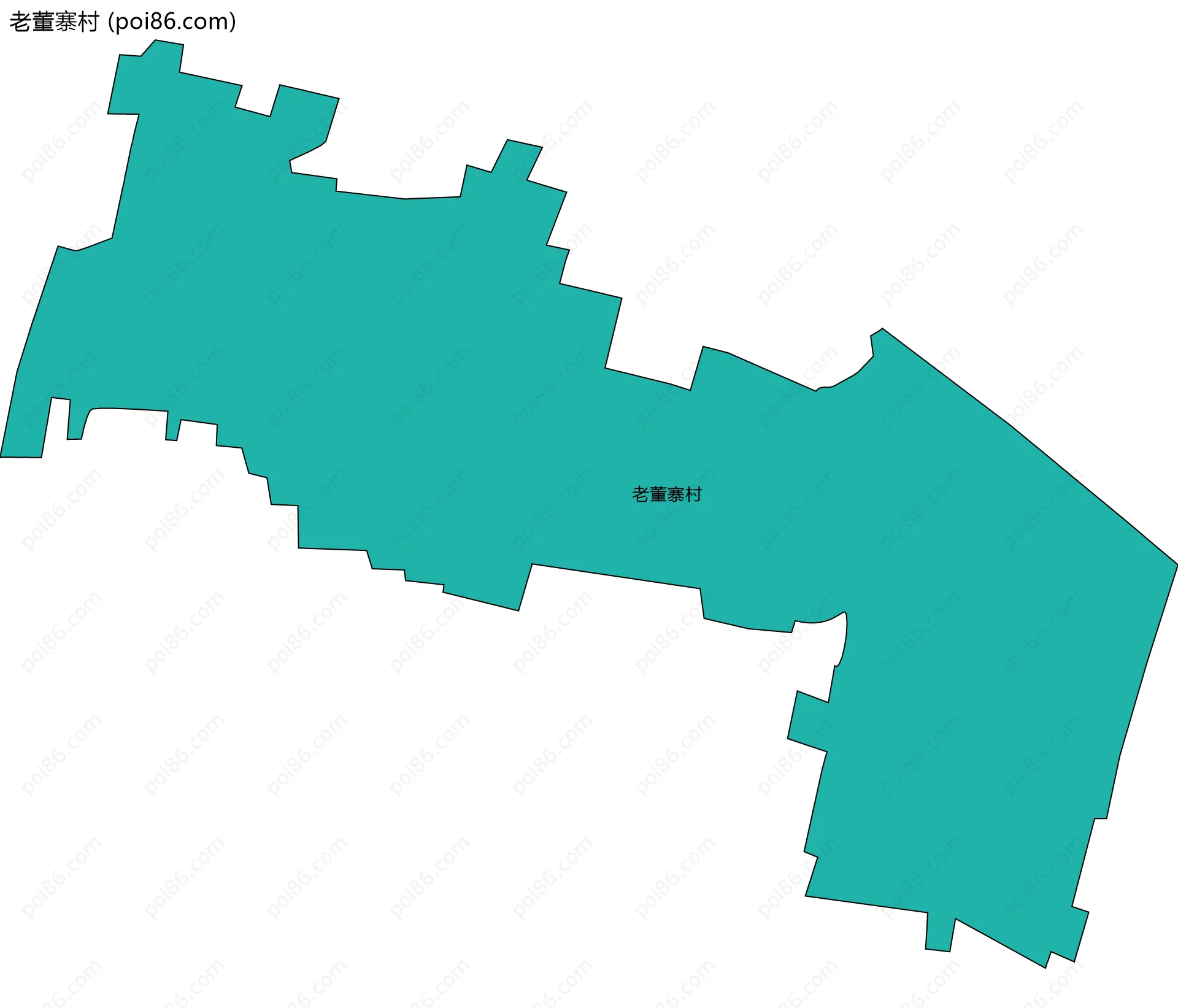 老董寨村边界地图
