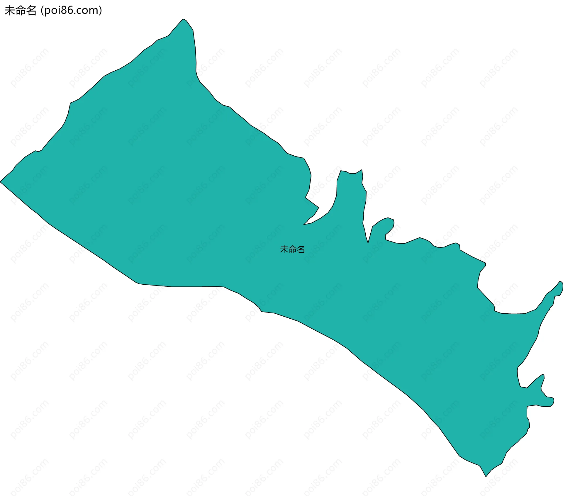 未命名边界地图