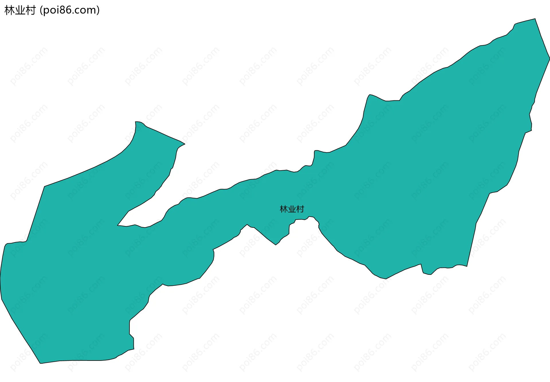 林业村边界地图