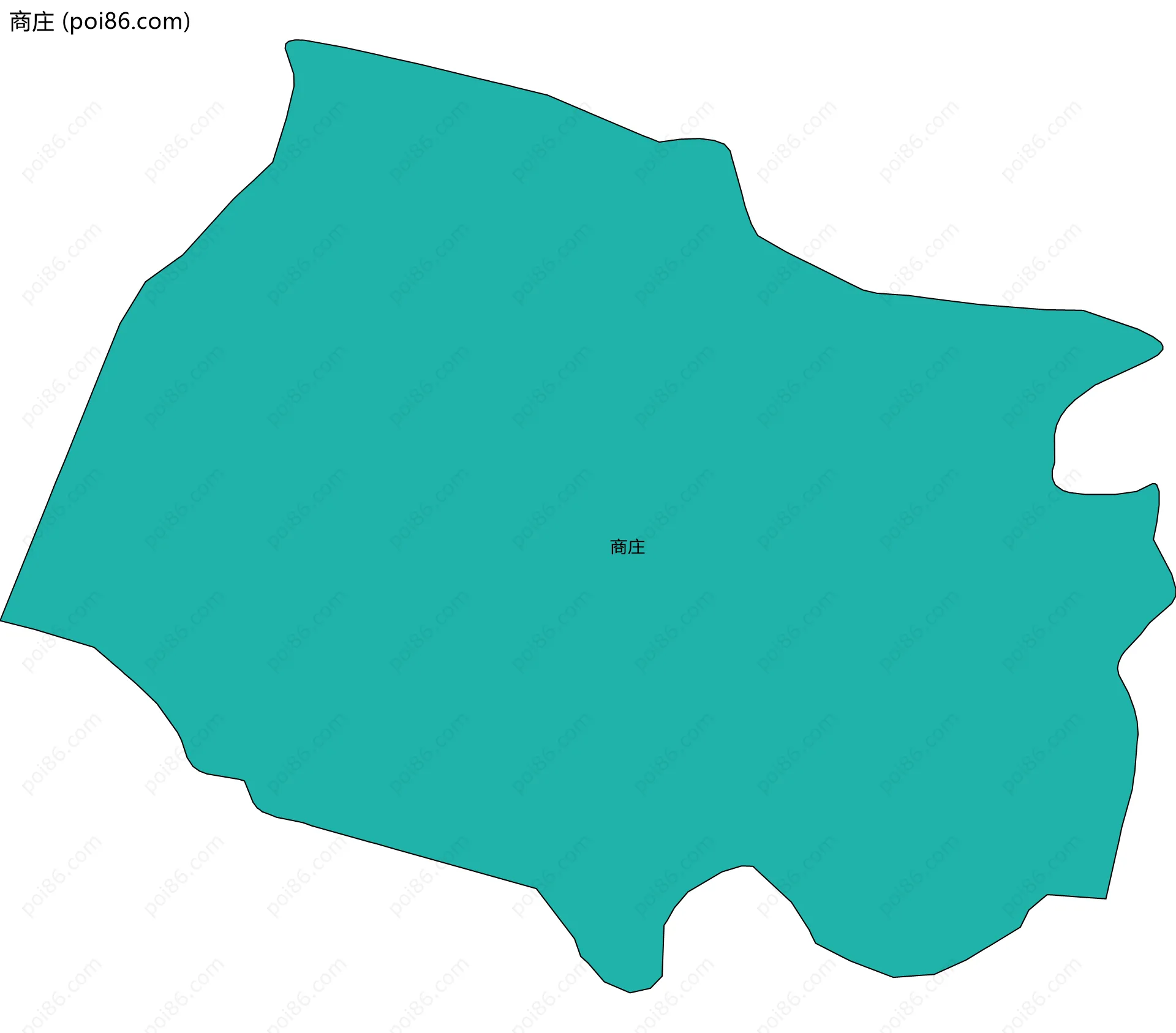 商庄边界地图