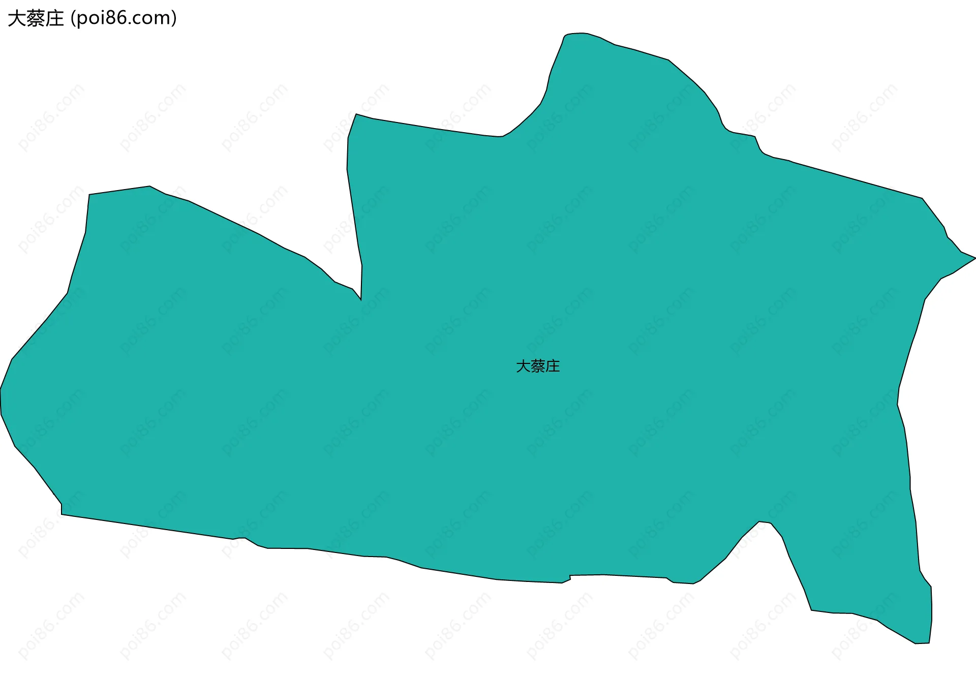 大蔡庄边界地图