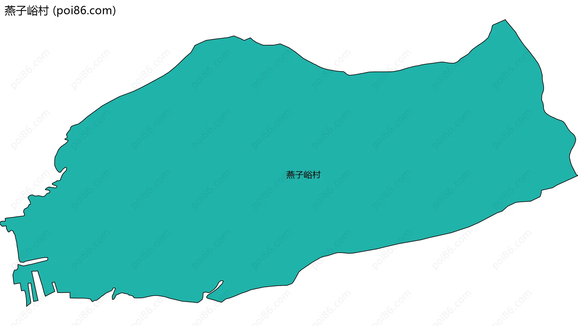 燕子峪村边界地图