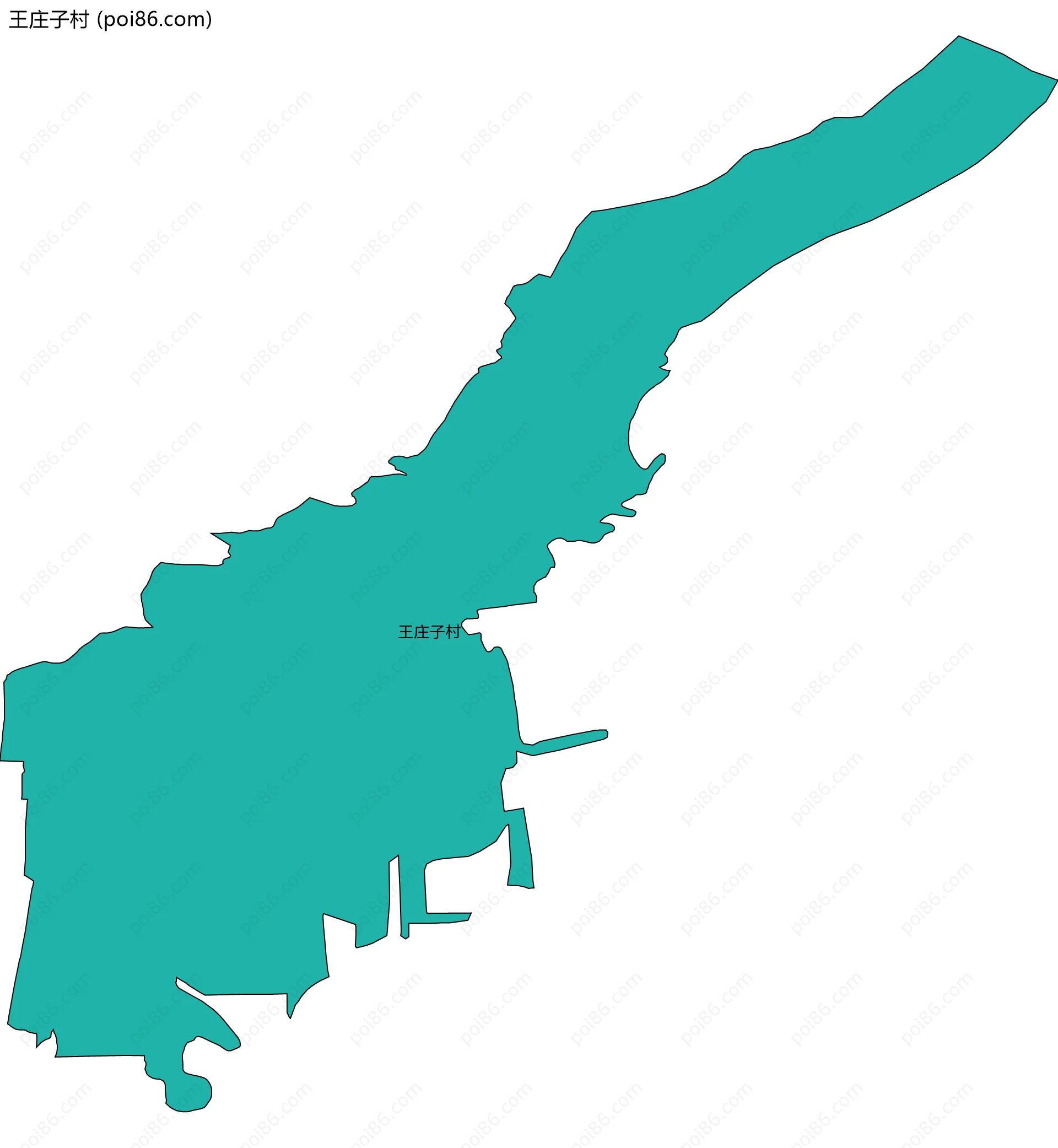 王庄子村边界地图
