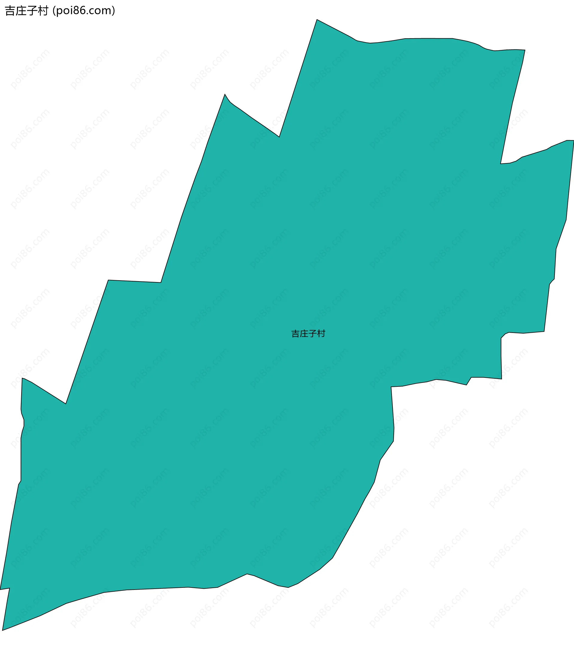 吉庄子村边界地图