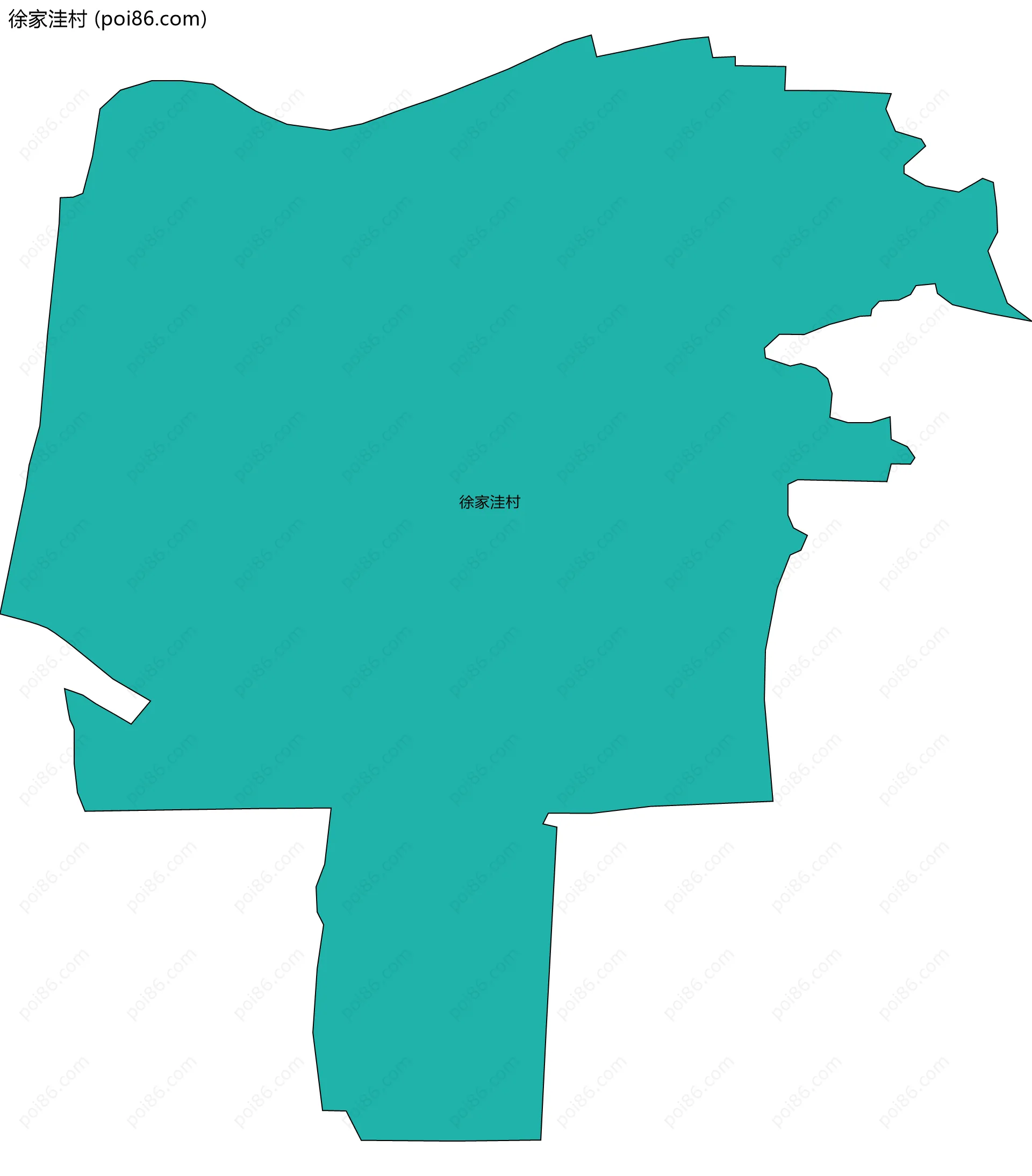 徐家洼村边界地图