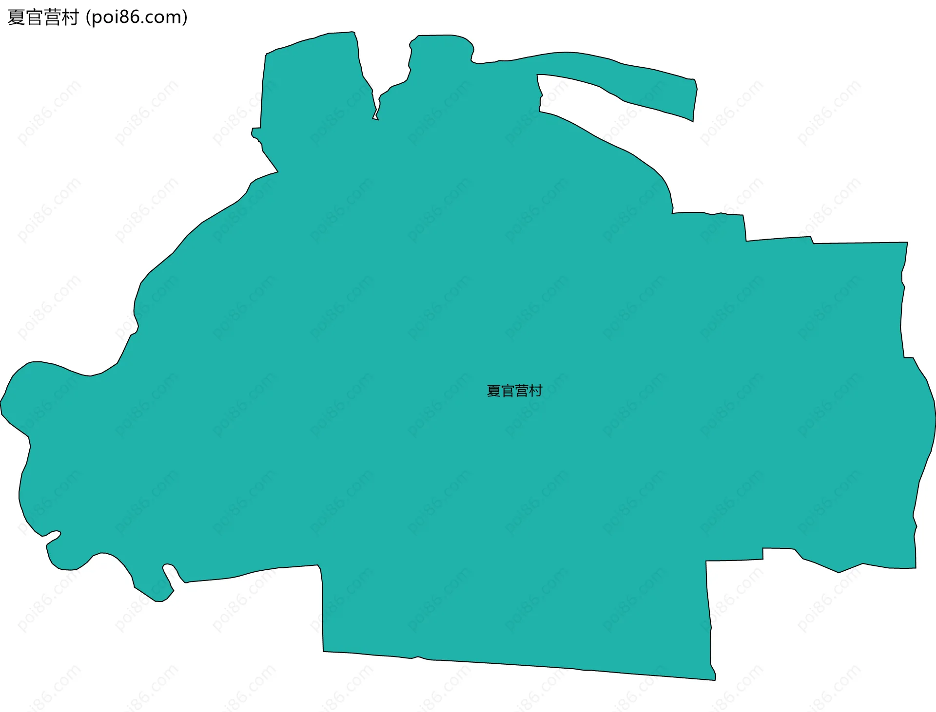 夏官营村边界地图