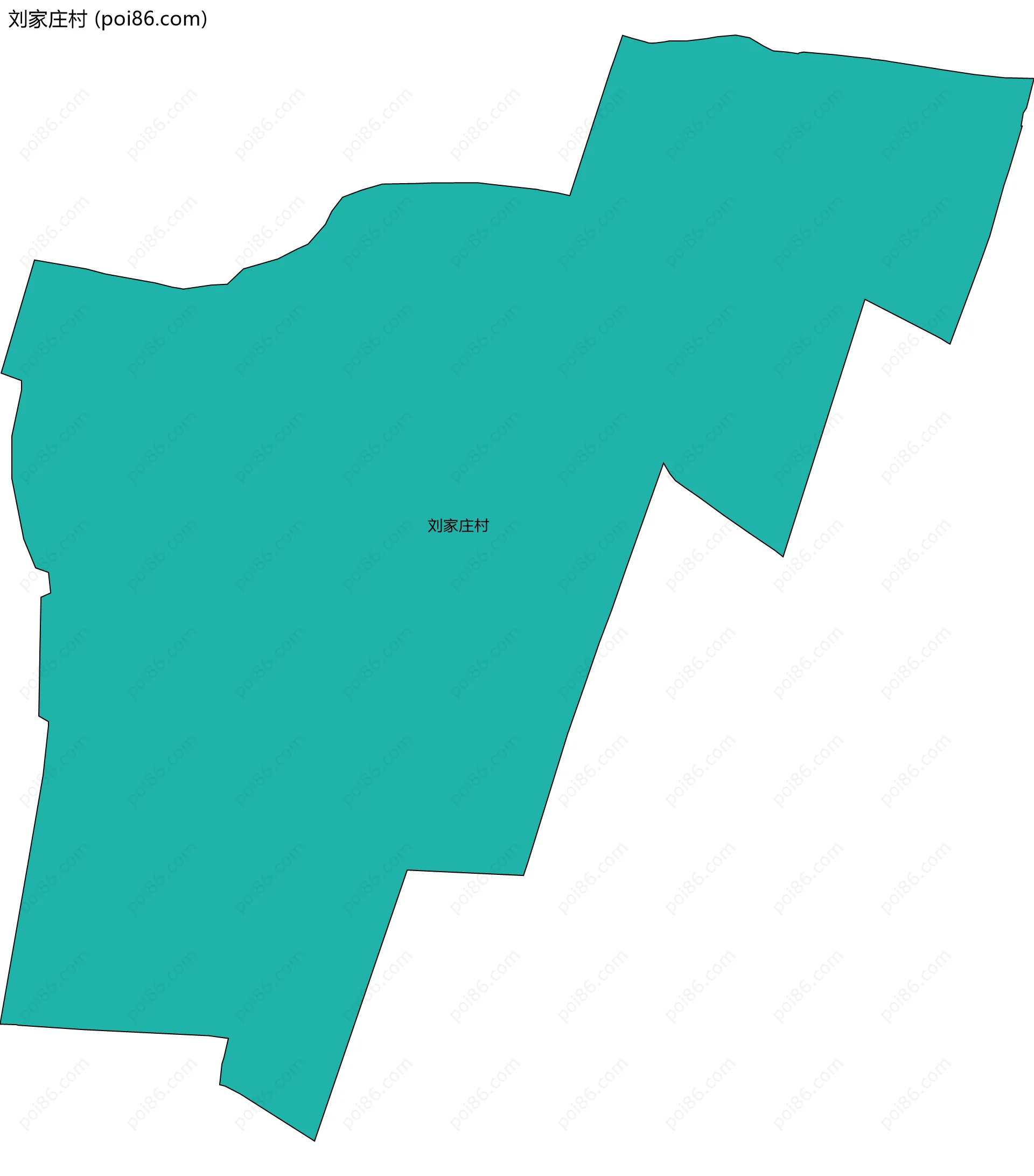 刘家庄村边界地图