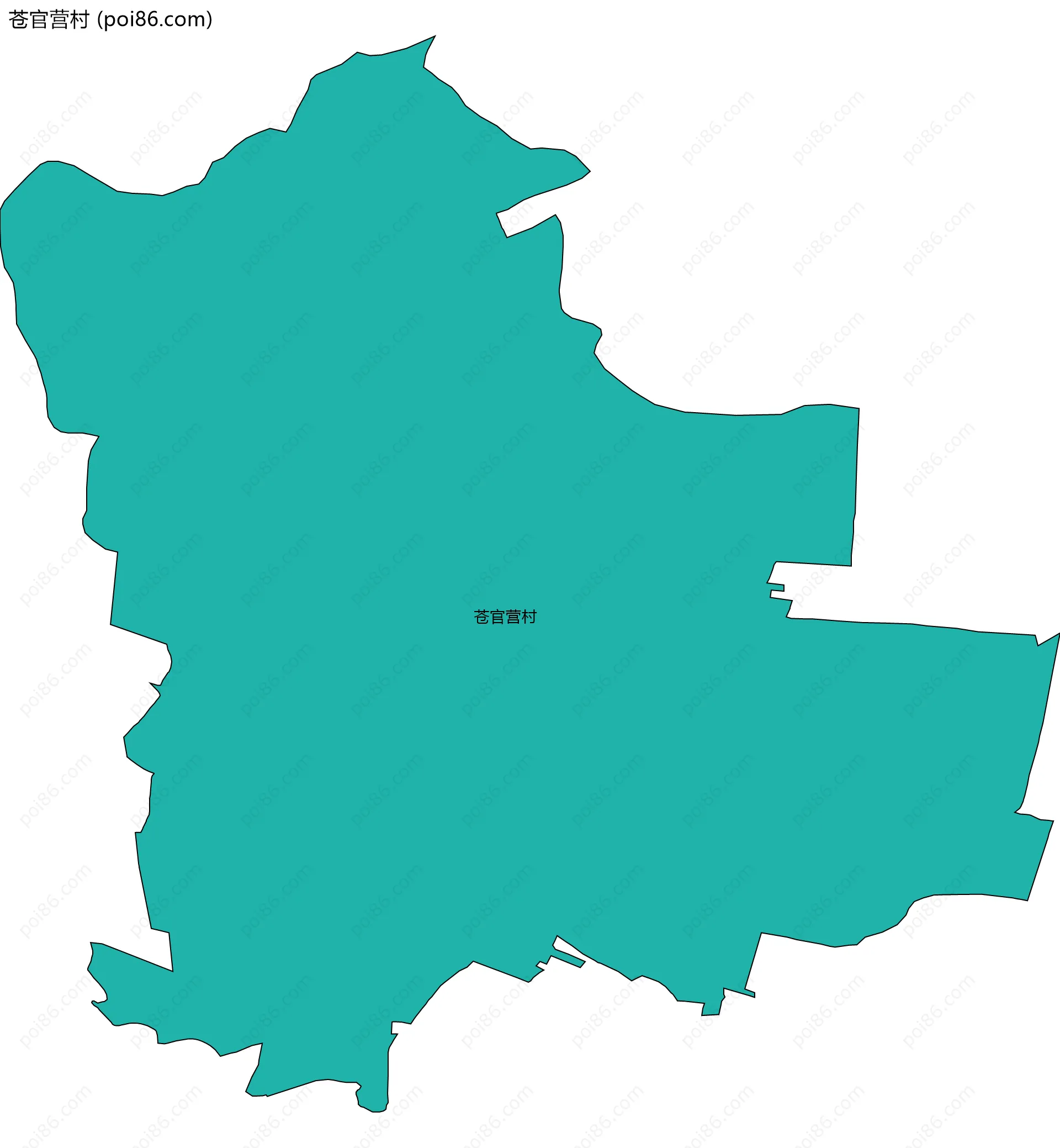 苍官营村边界地图