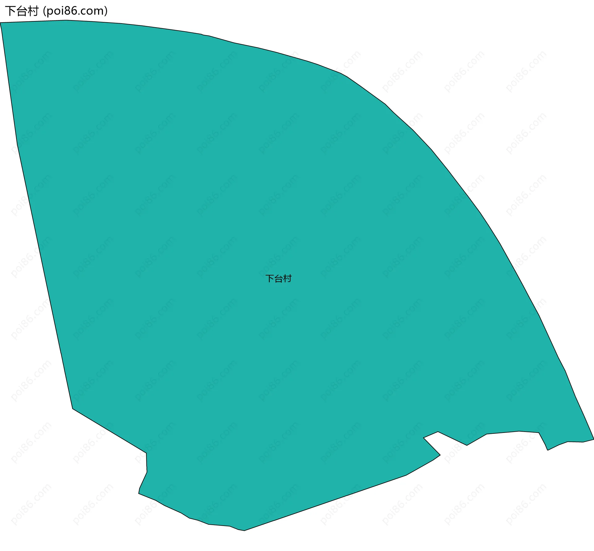 下台村边界地图