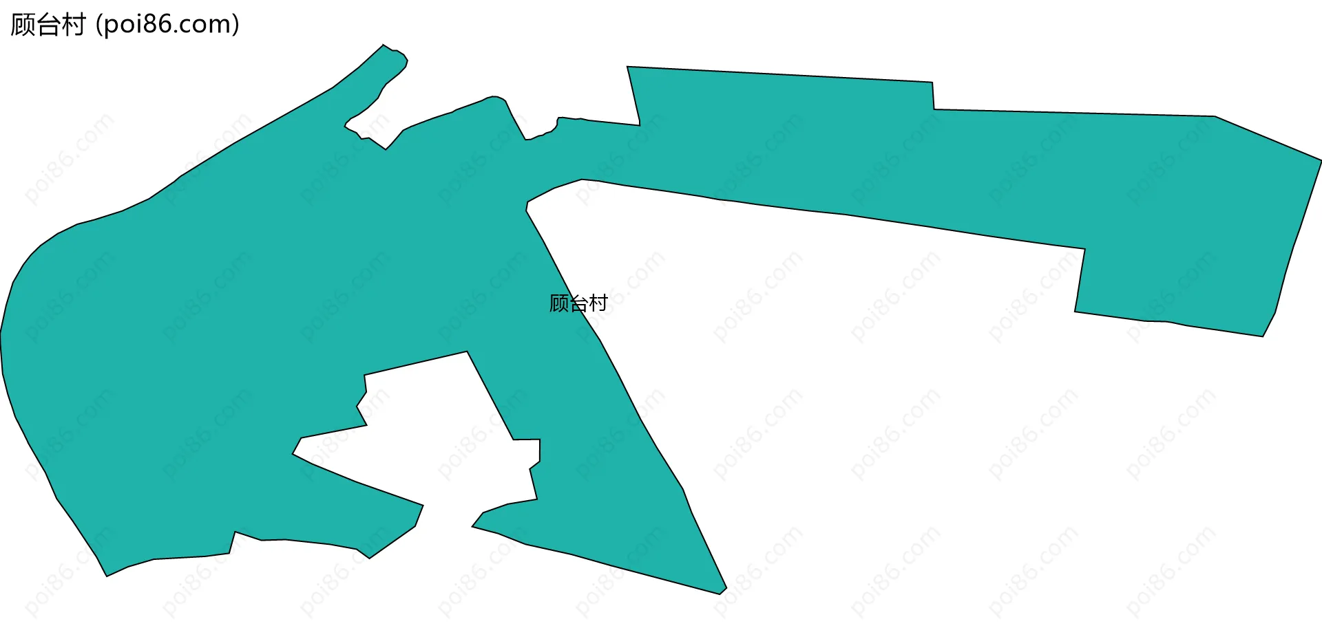 顾台村边界地图