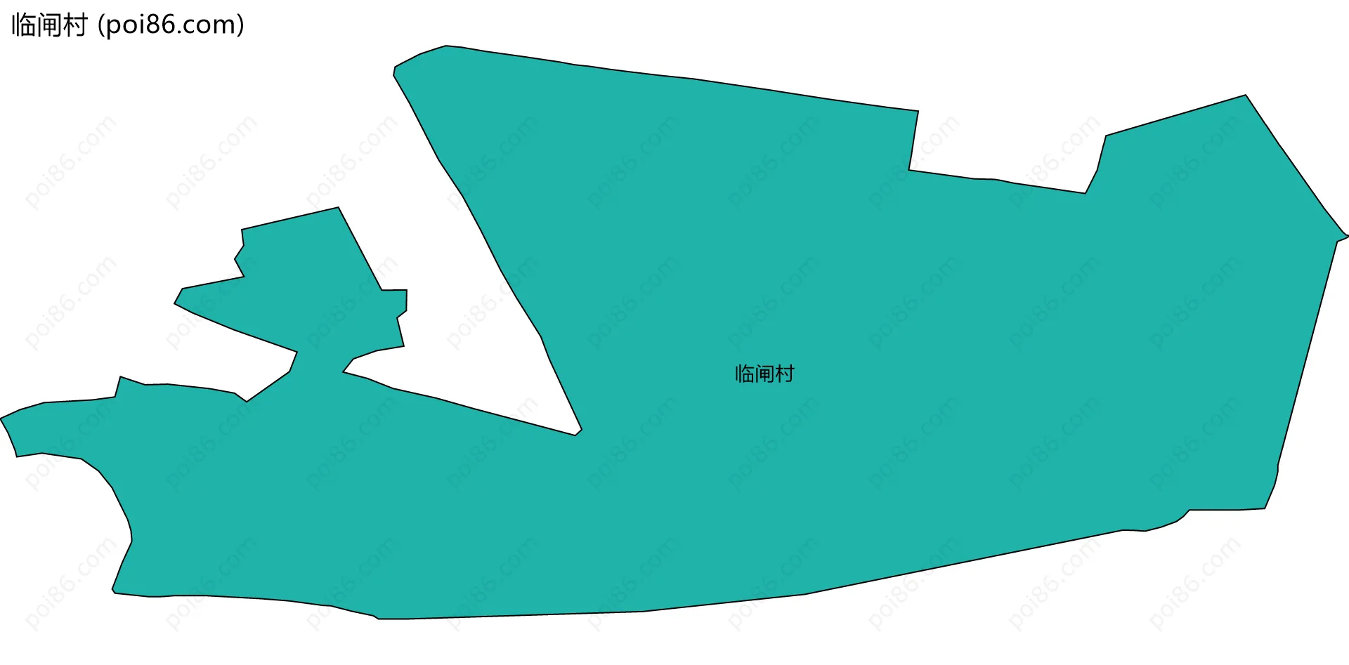 临闸村边界地图