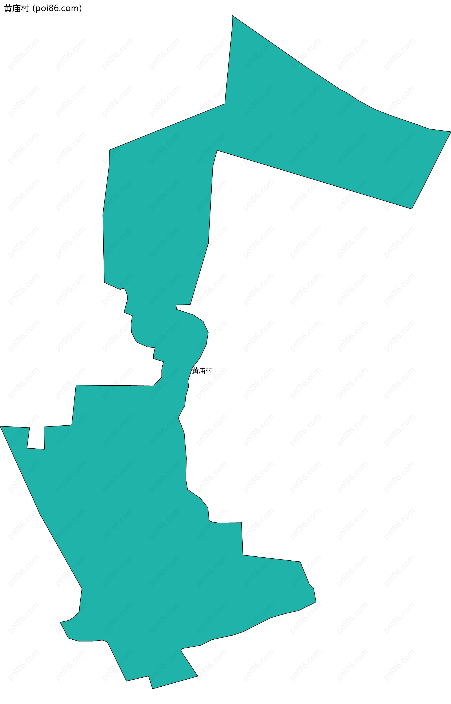 黄庙村边界地图