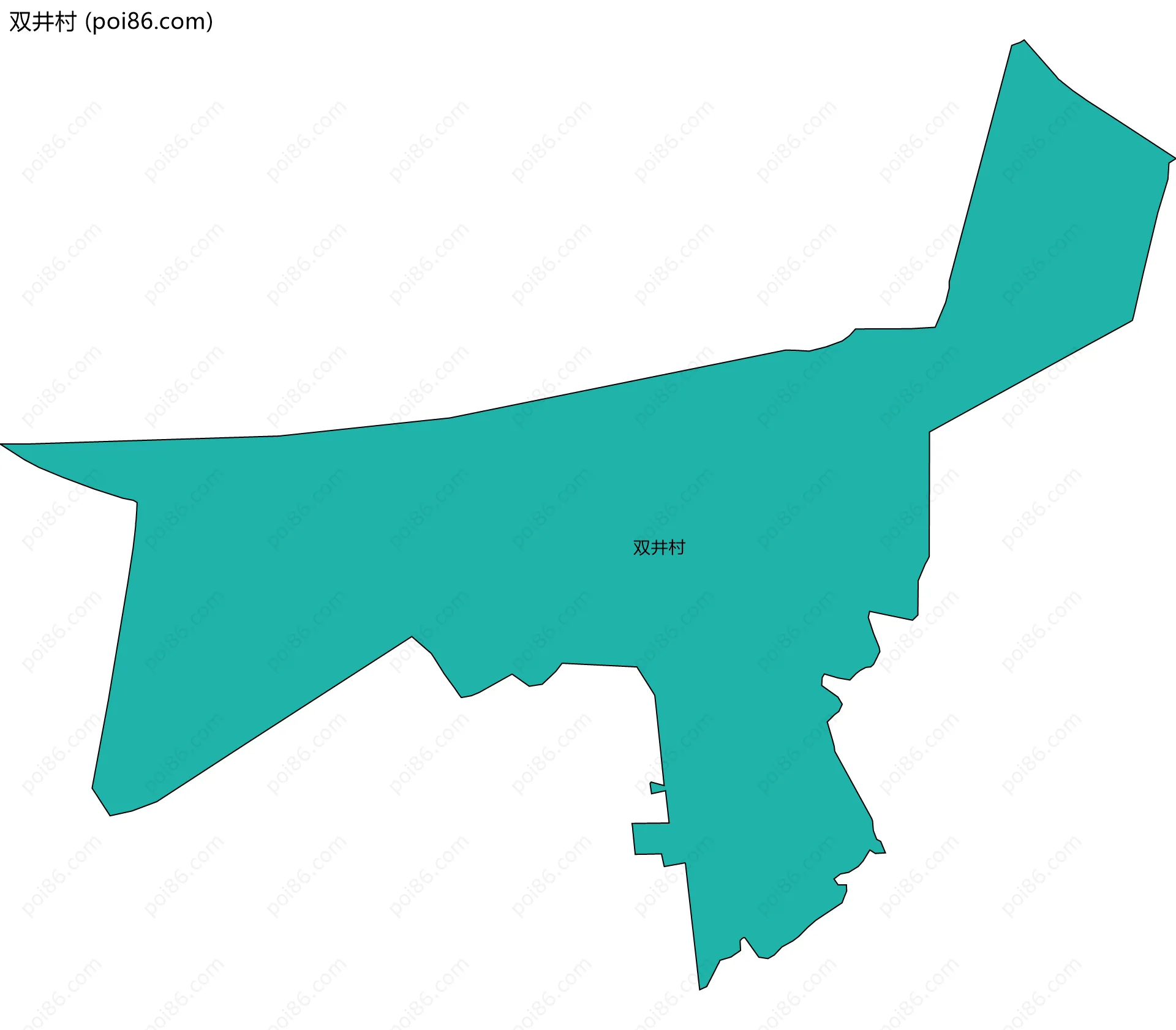 双井村边界地图