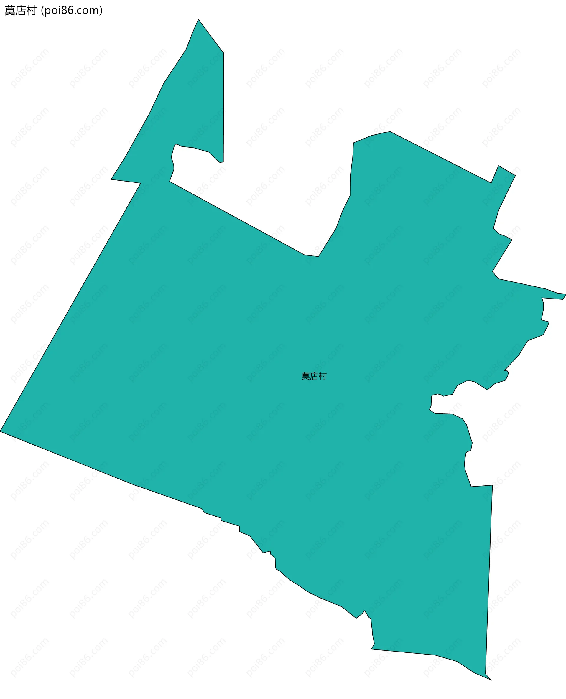 莫店村边界地图