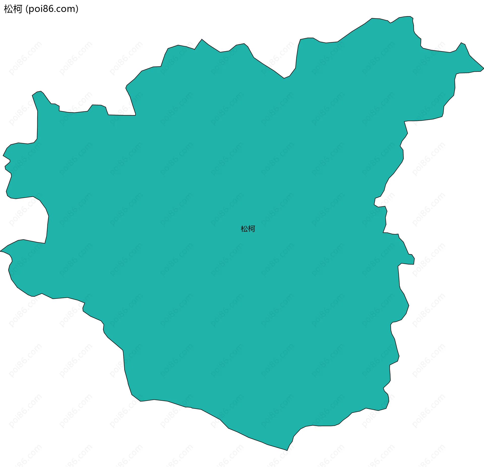 松柯边界地图