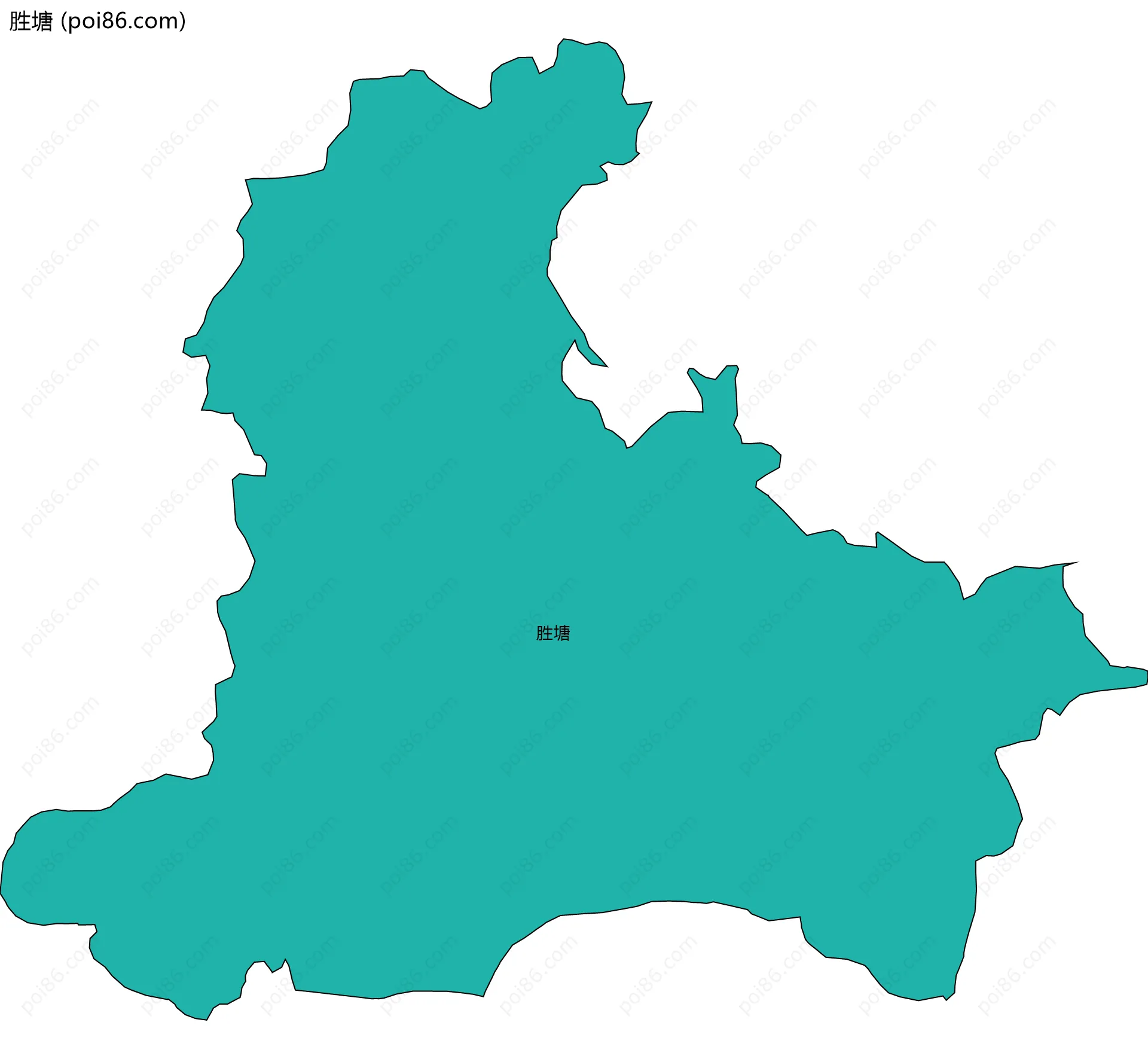 胜塘边界地图