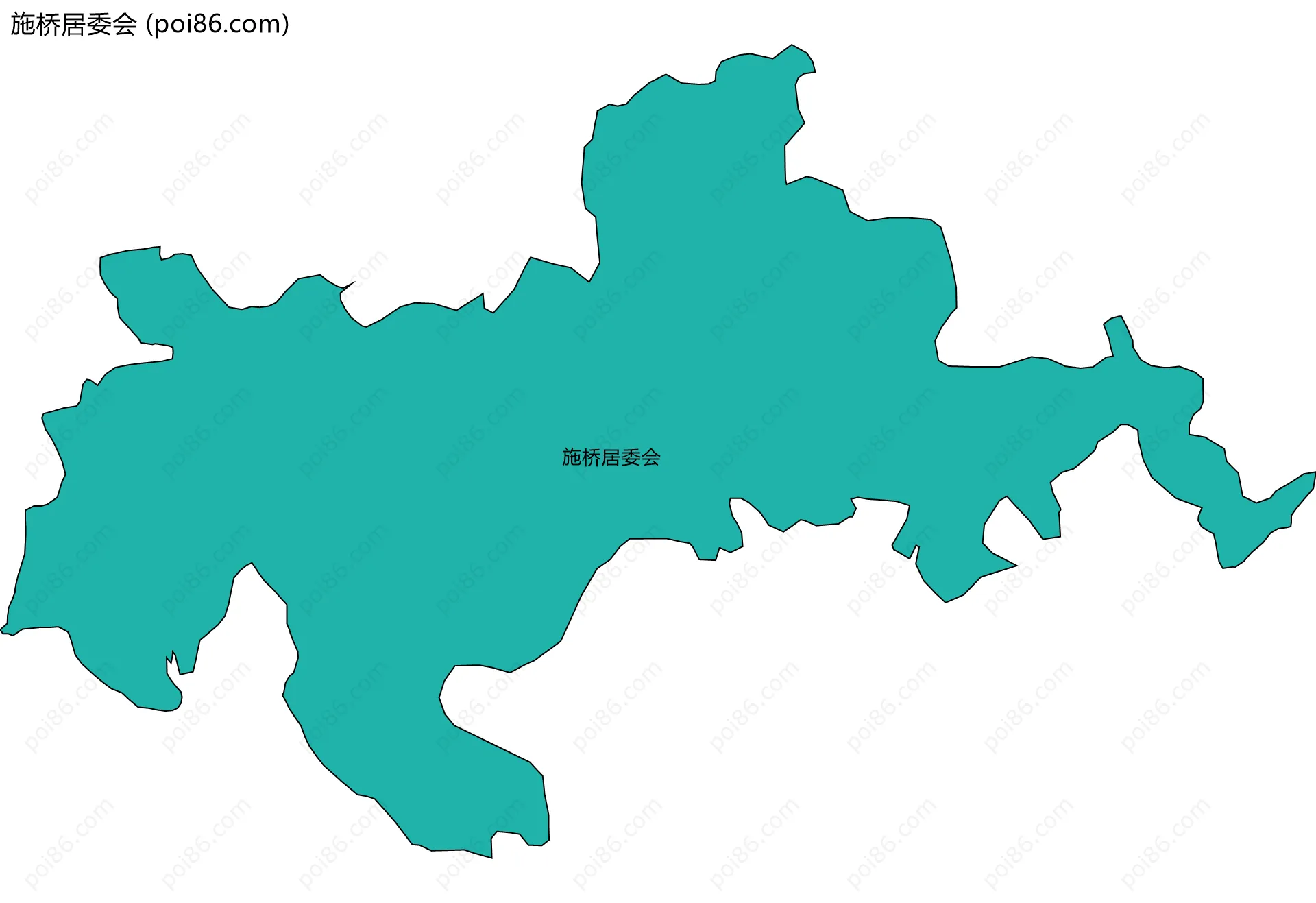 施桥居委会边界地图
