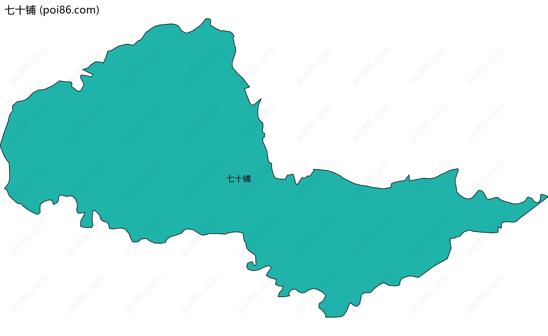 七十铺边界地图