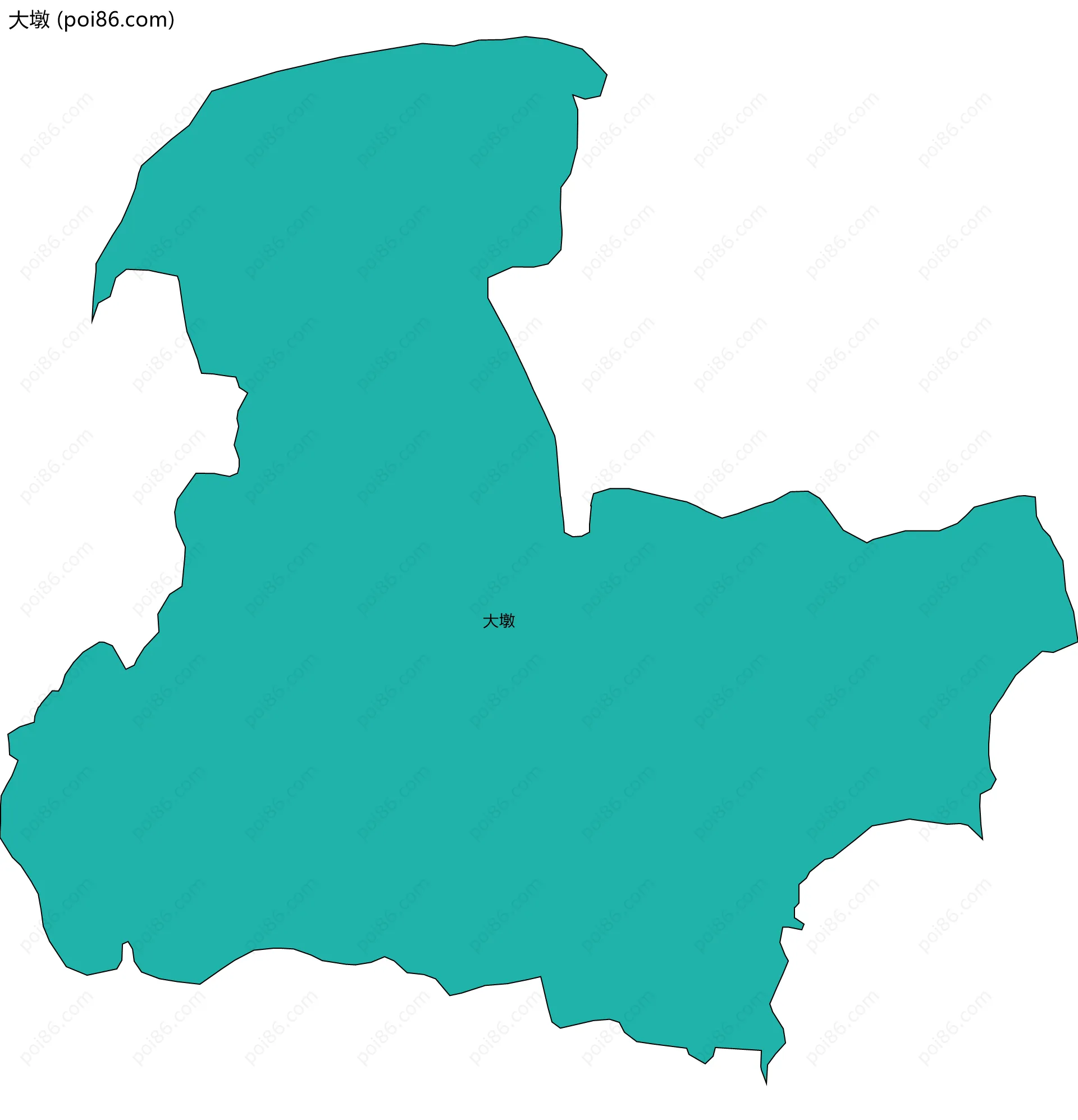 大墩边界地图