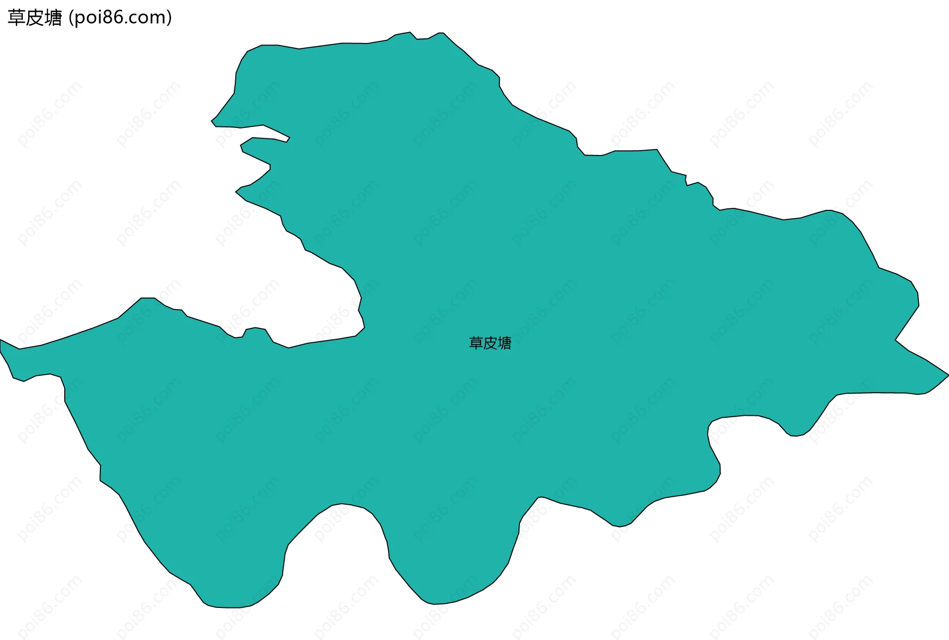 草皮塘边界地图