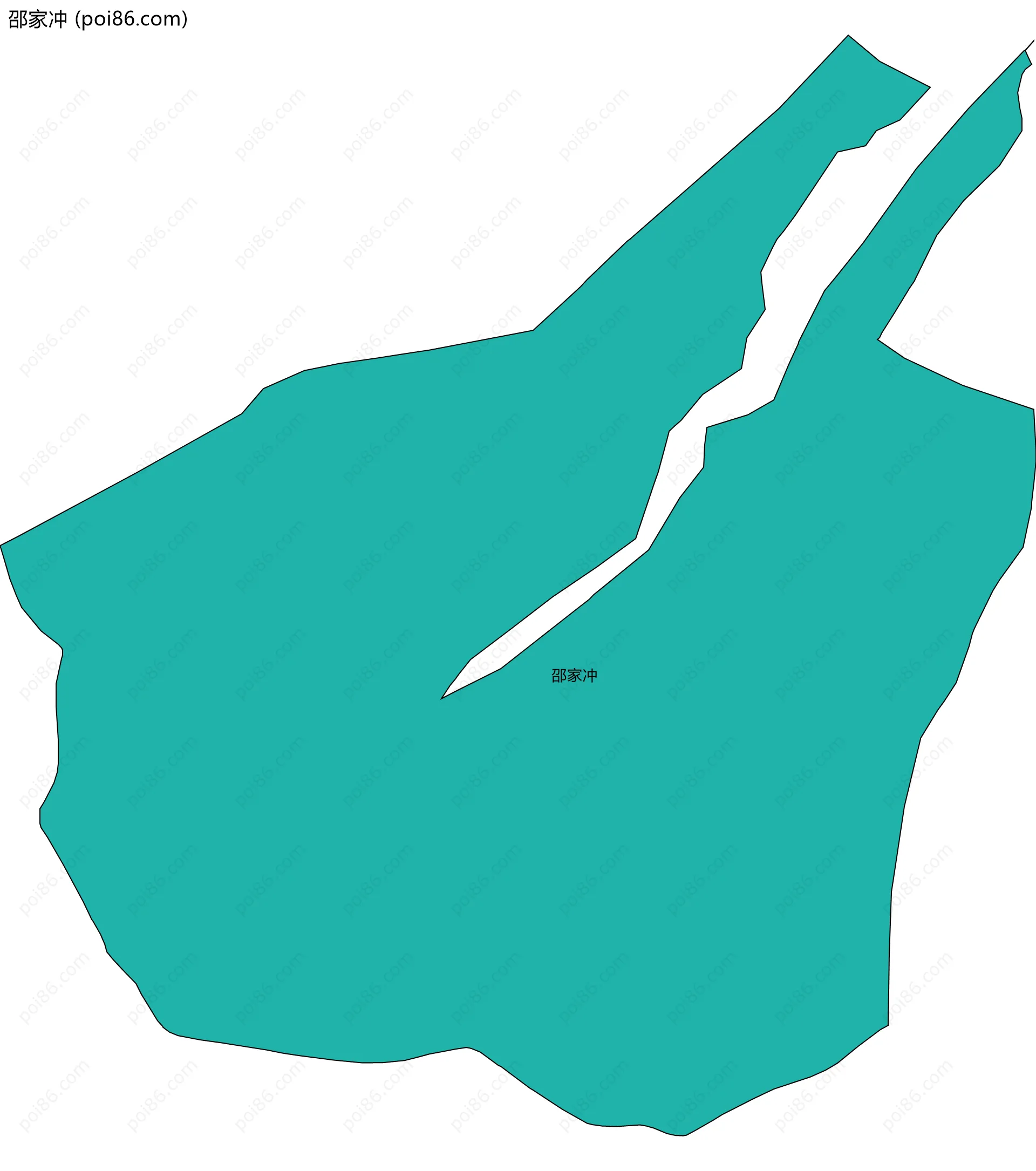 邵家冲边界地图