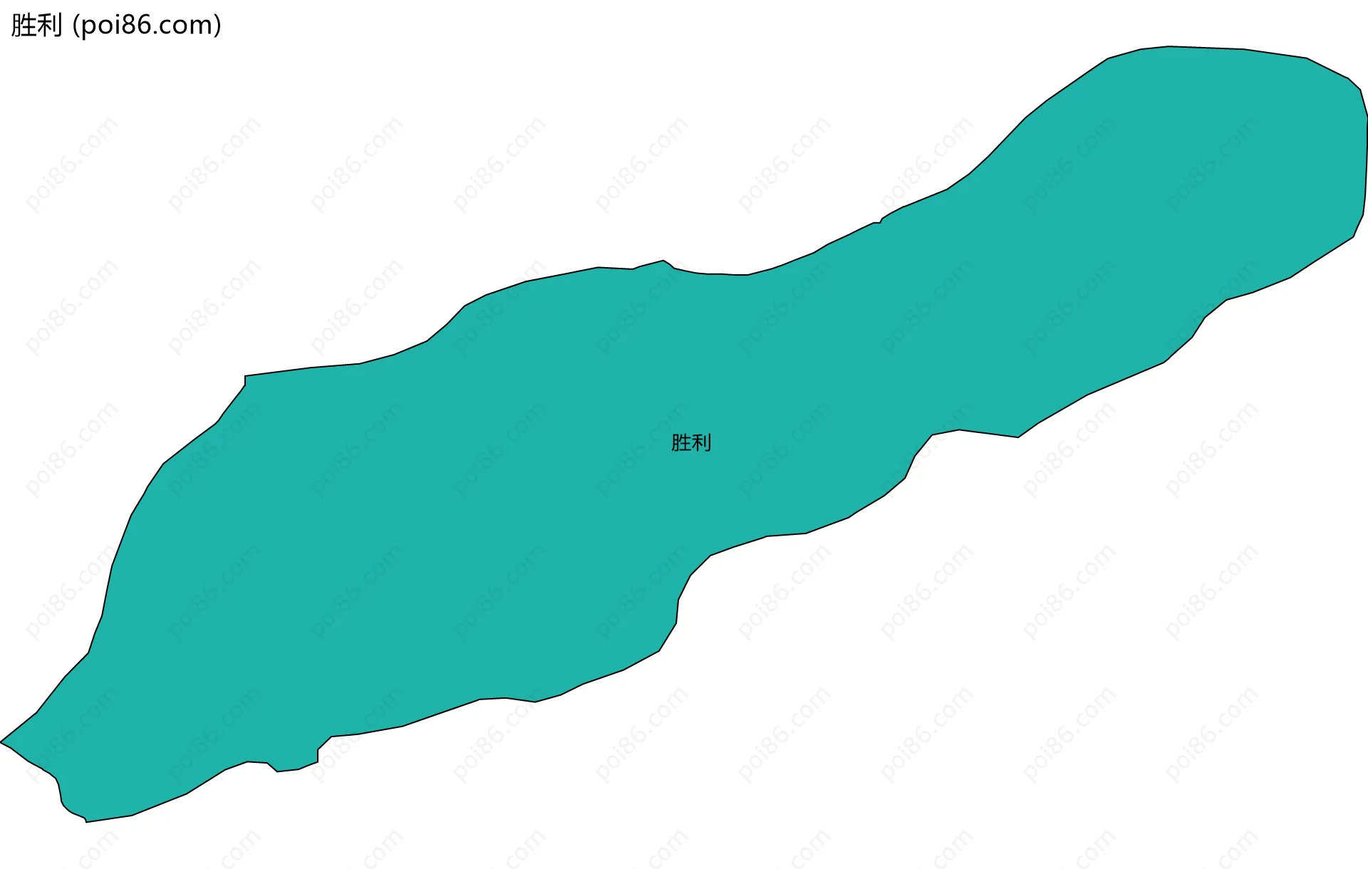 胜利边界地图