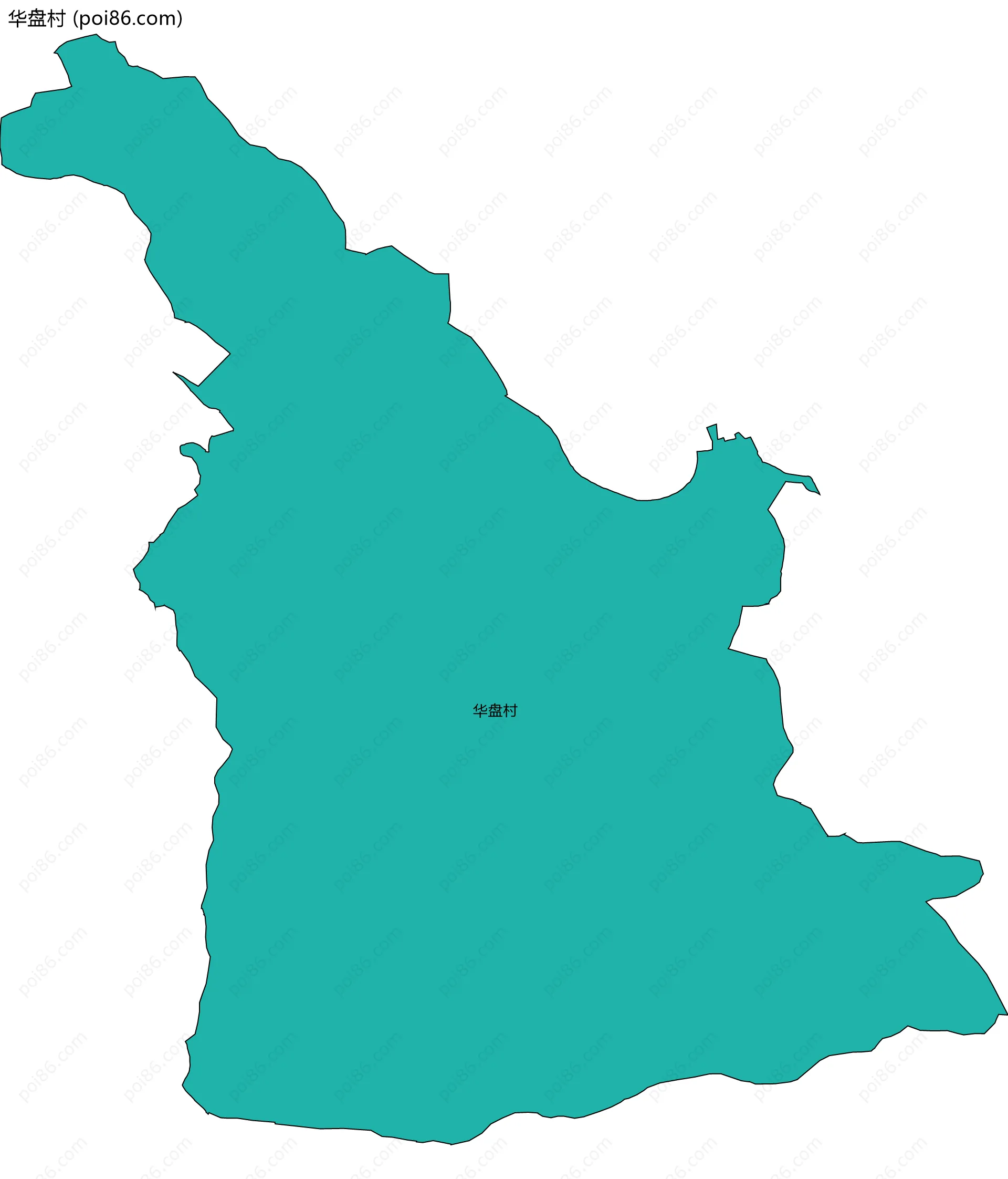 华盘村边界地图