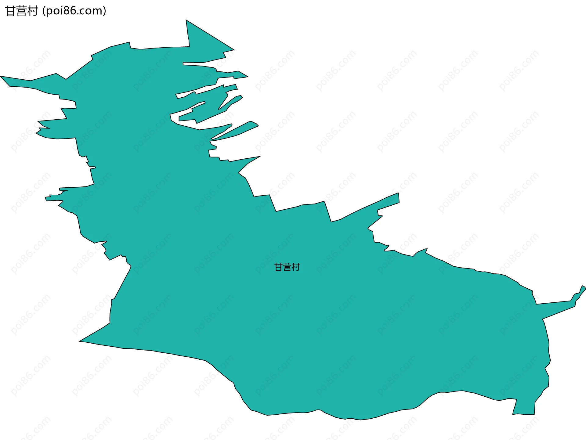 甘营村边界地图