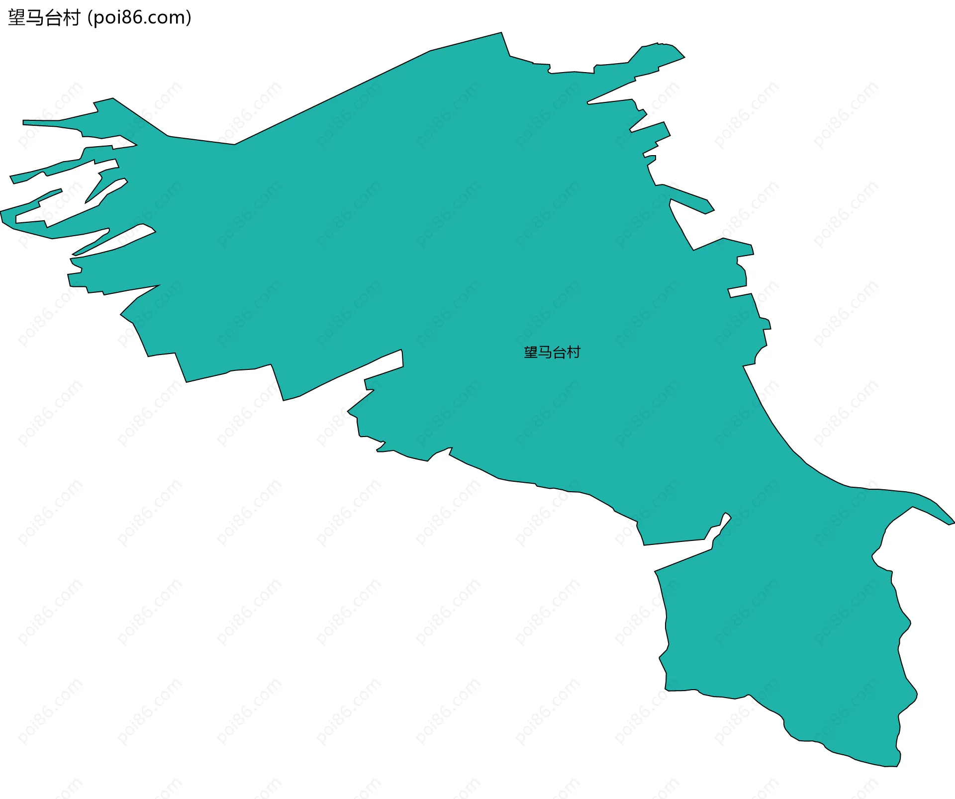 望马台村边界地图