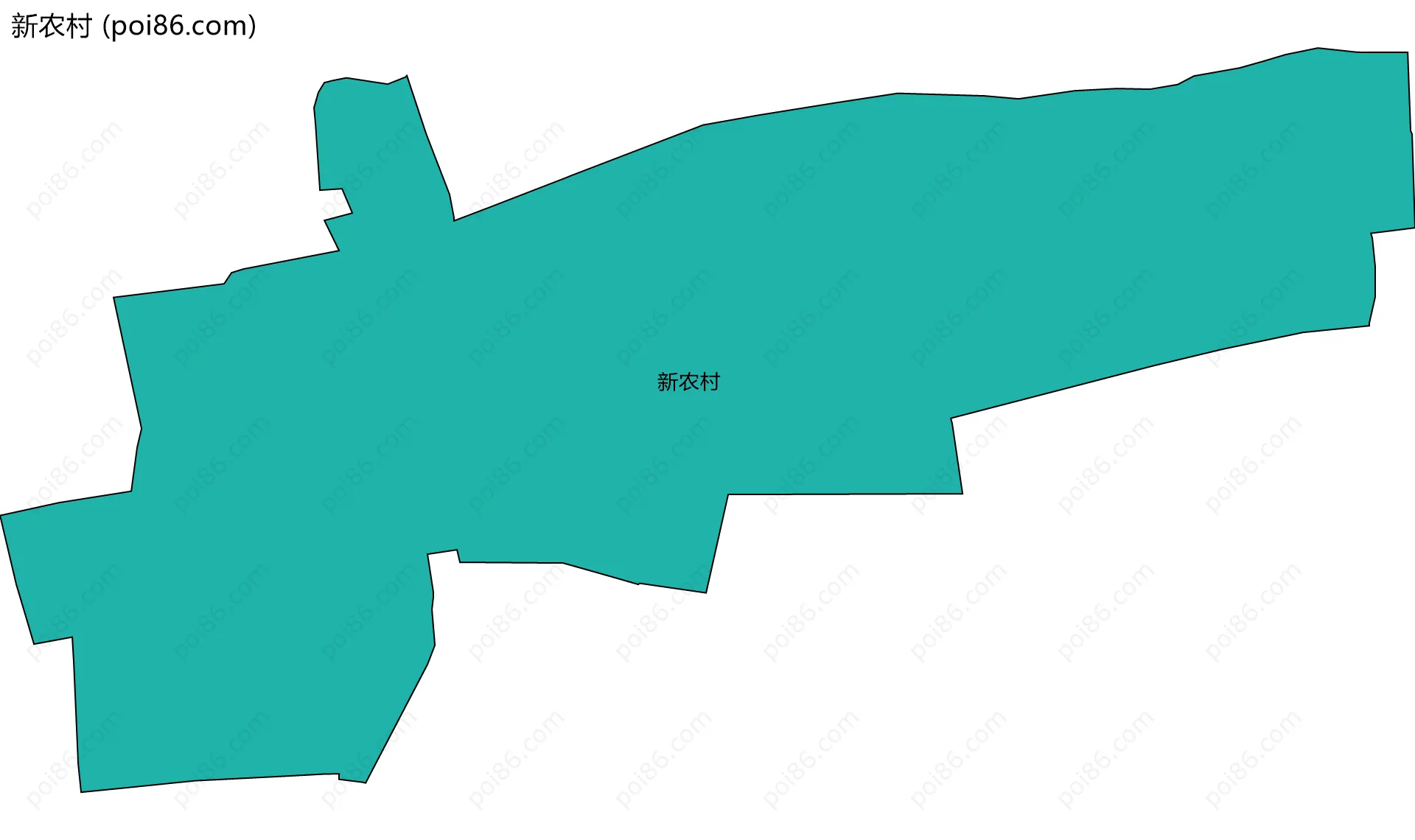 新农村边界地图