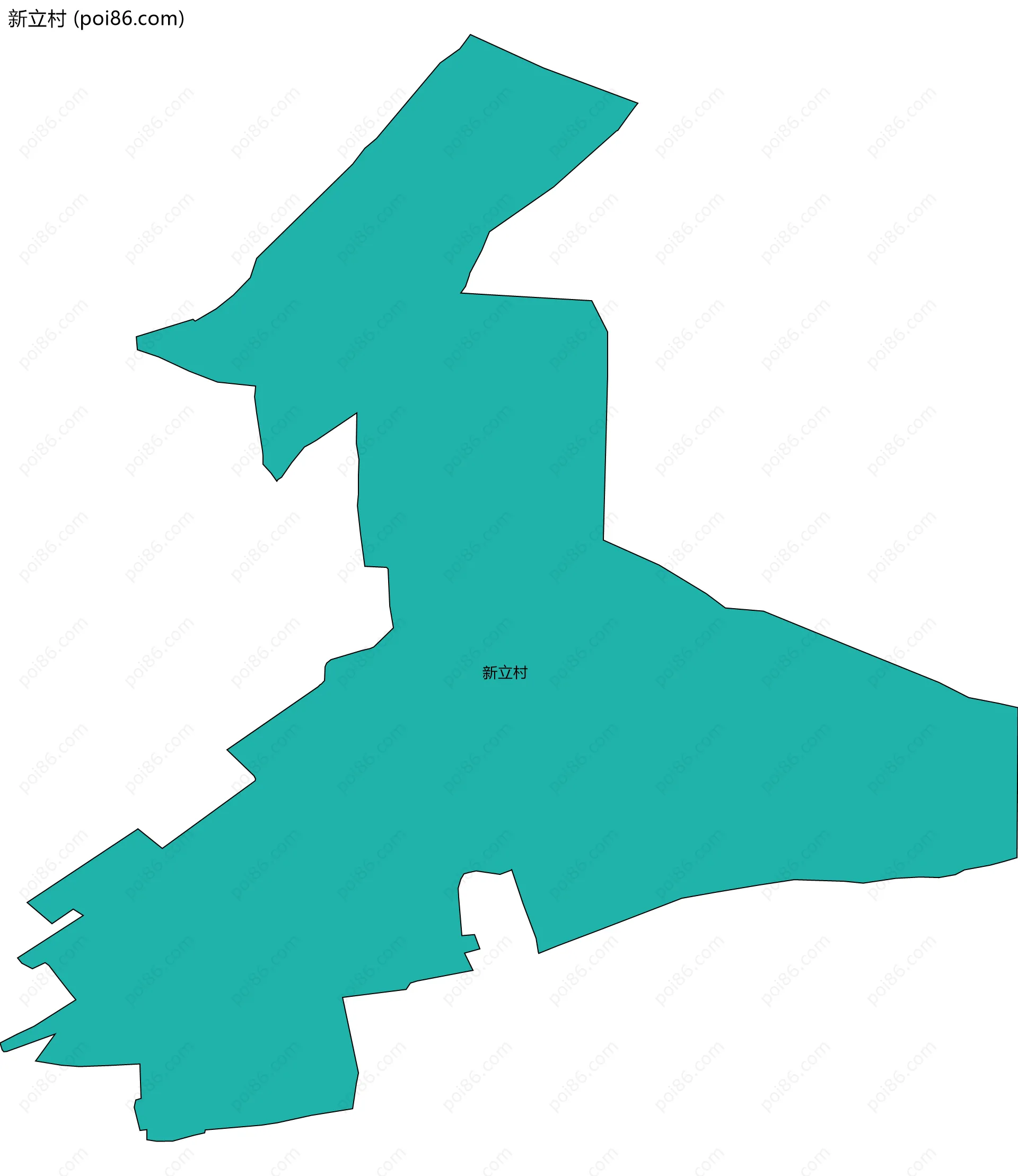 新立村边界地图