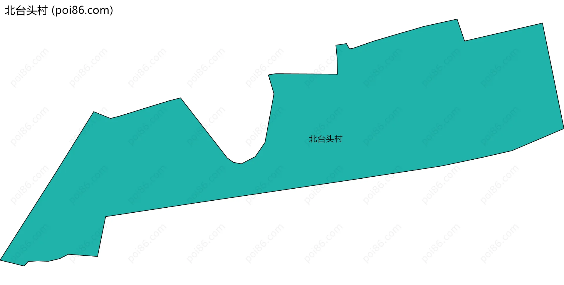 北台头村边界地图