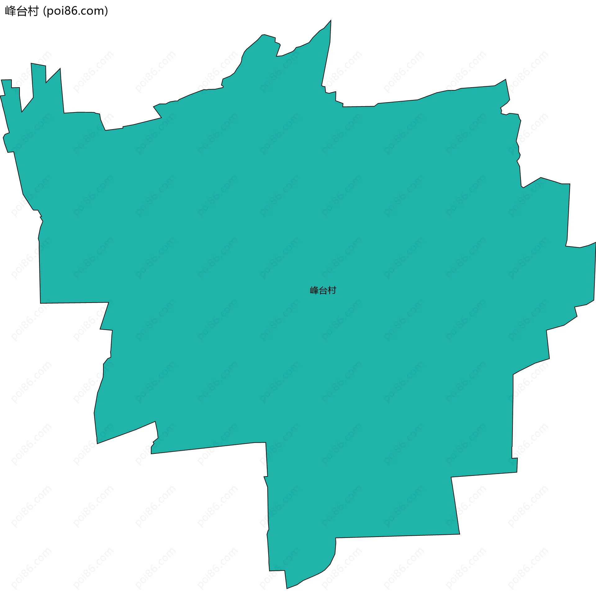 峰台村边界地图