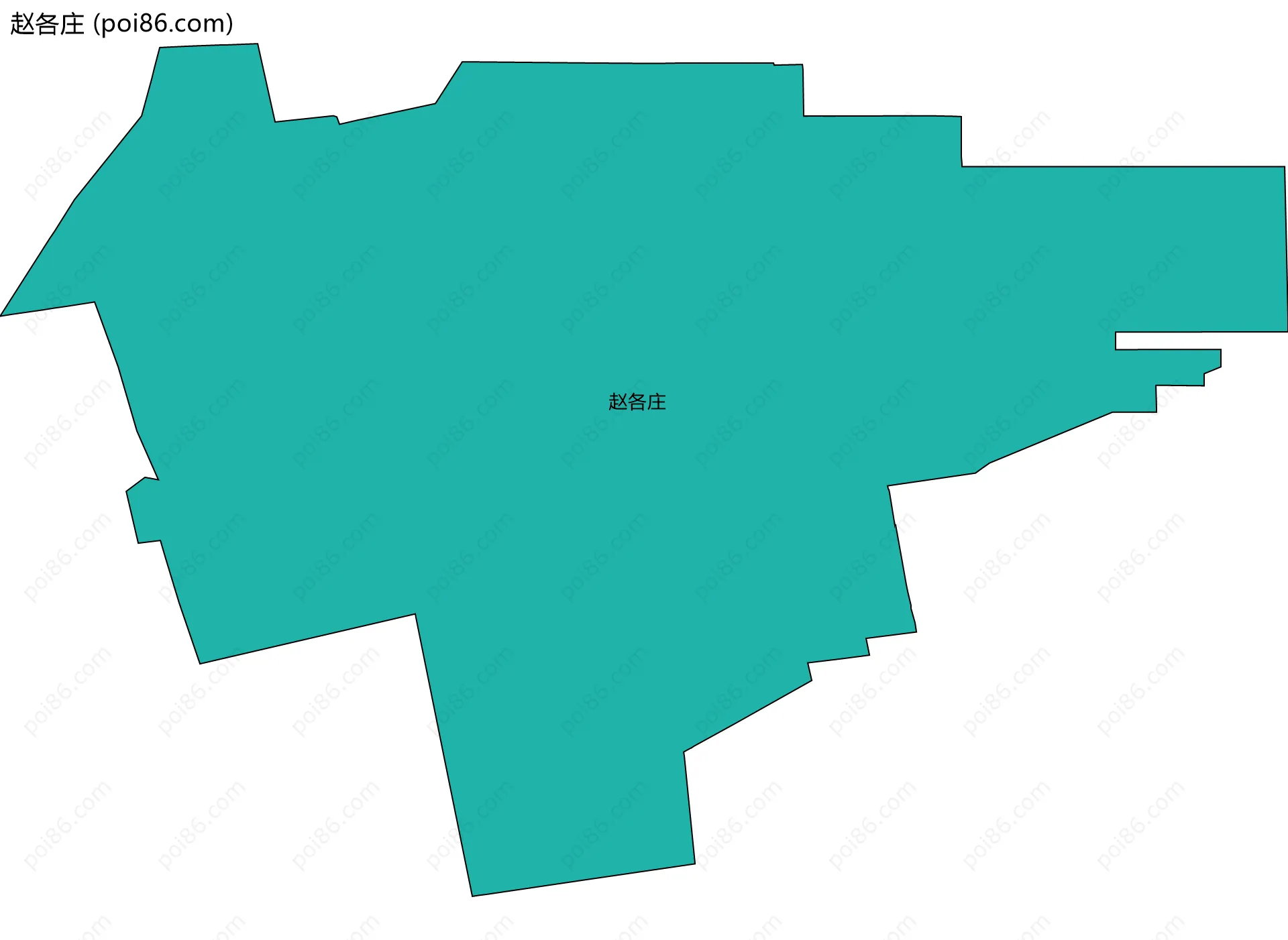 赵各庄边界地图