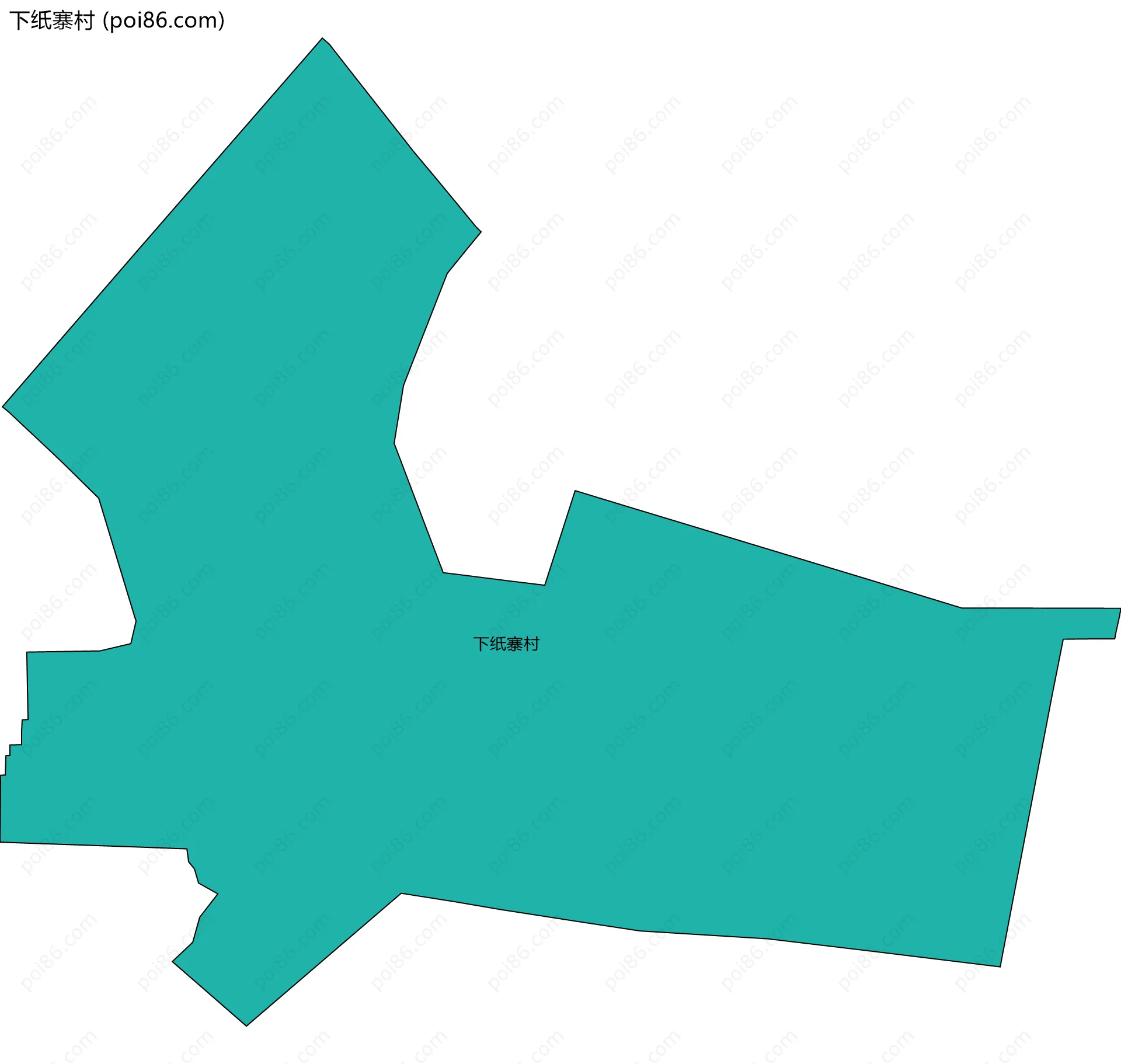 下纸寨村边界地图