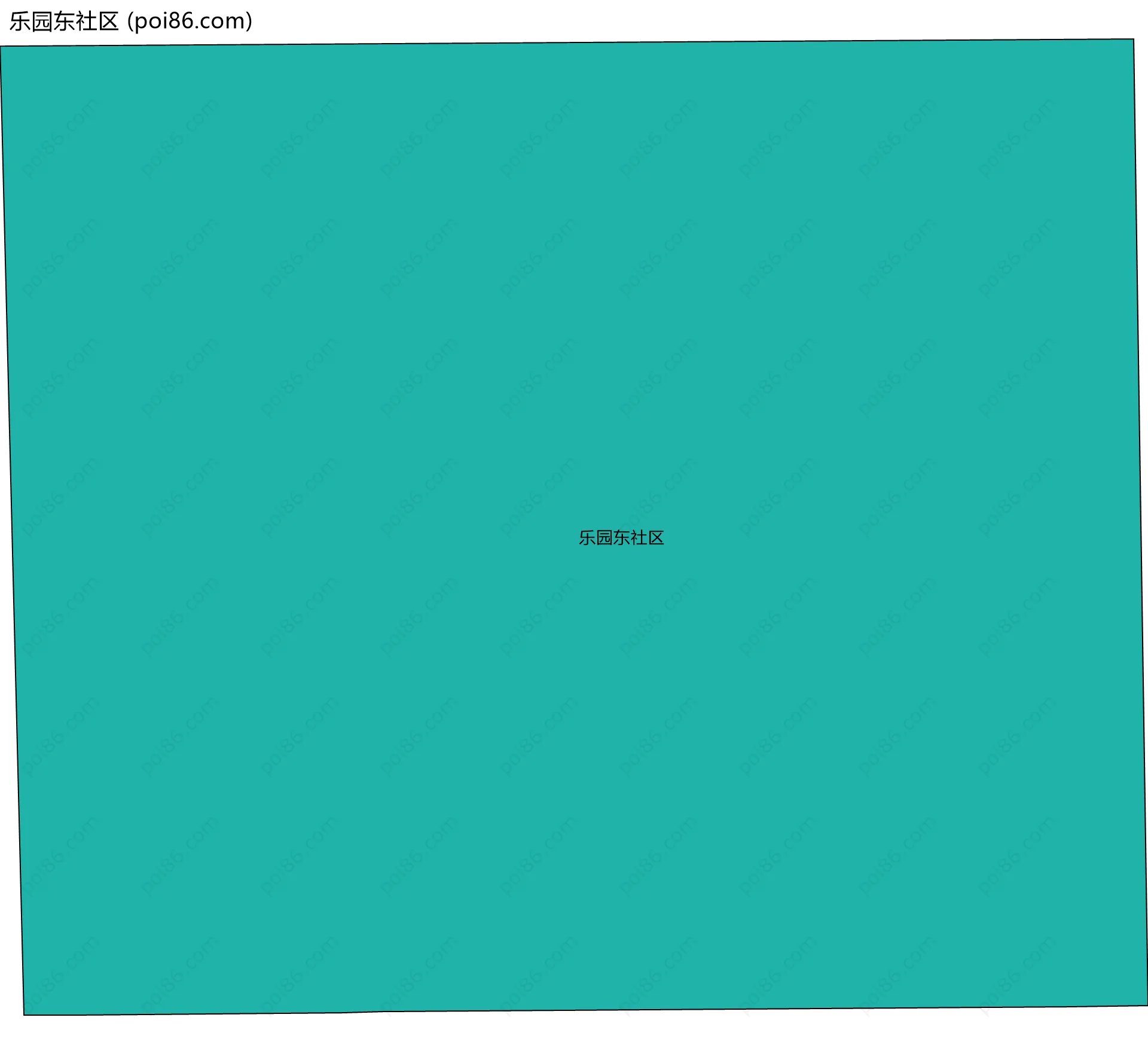 乐园东社区边界地图